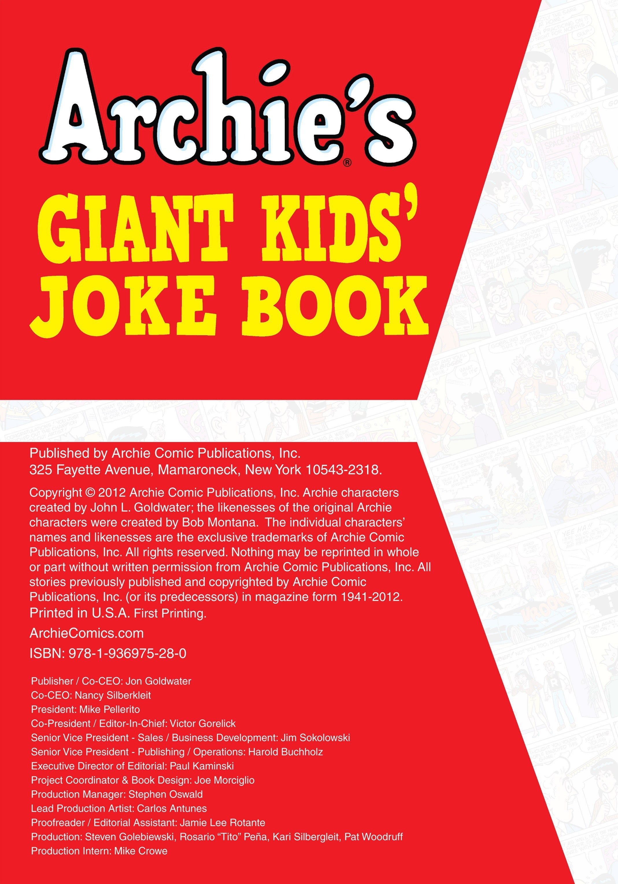 Read online Archie's Giant Kids' Joke Book comic -  Issue # TPB (Part 1) - 3