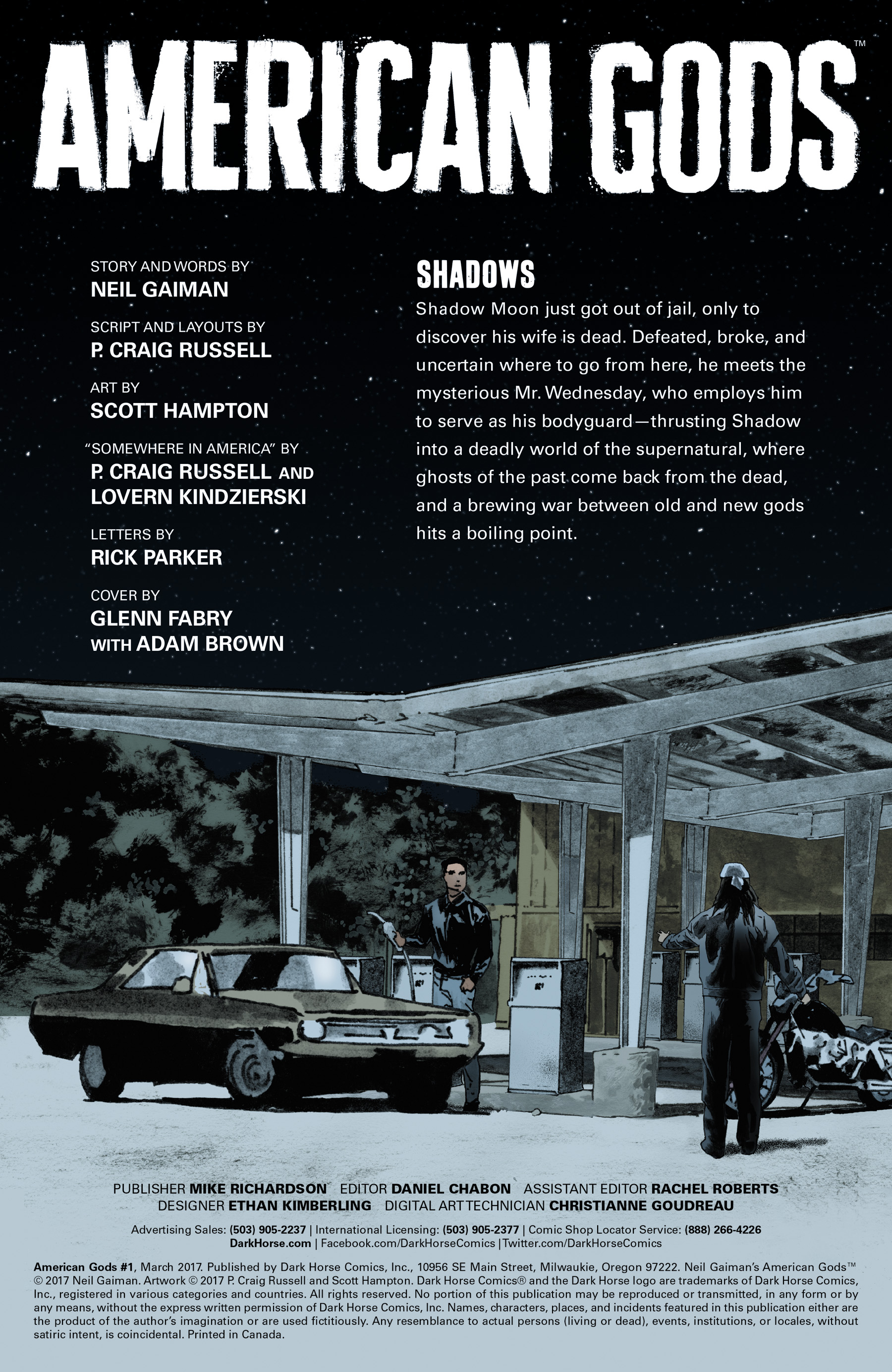 Read online American Gods: Shadows comic -  Issue #1 - 2