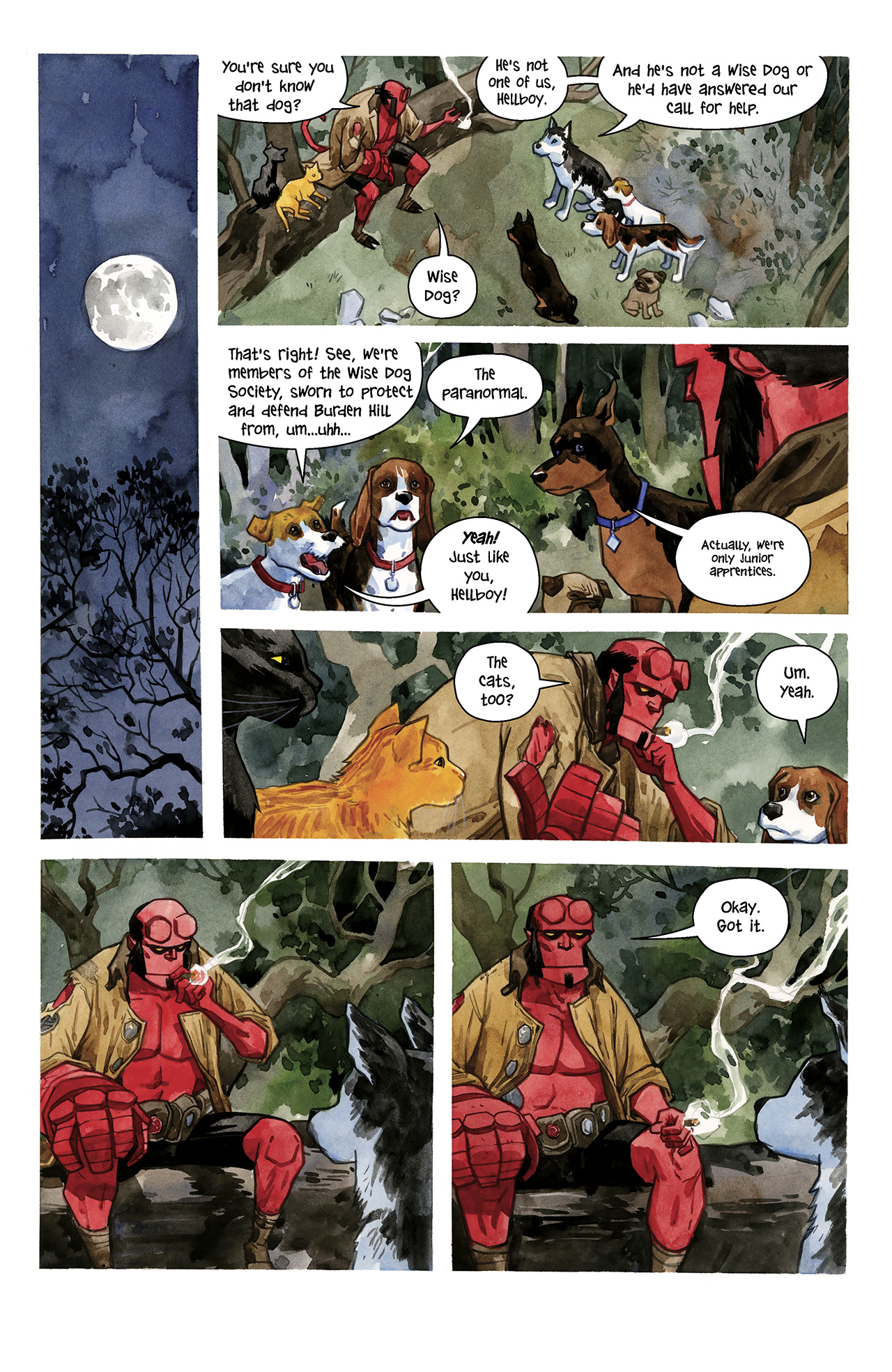 Read online Hellboy/Beasts of Burden: Sacrifice comic -  Issue # Full - 8