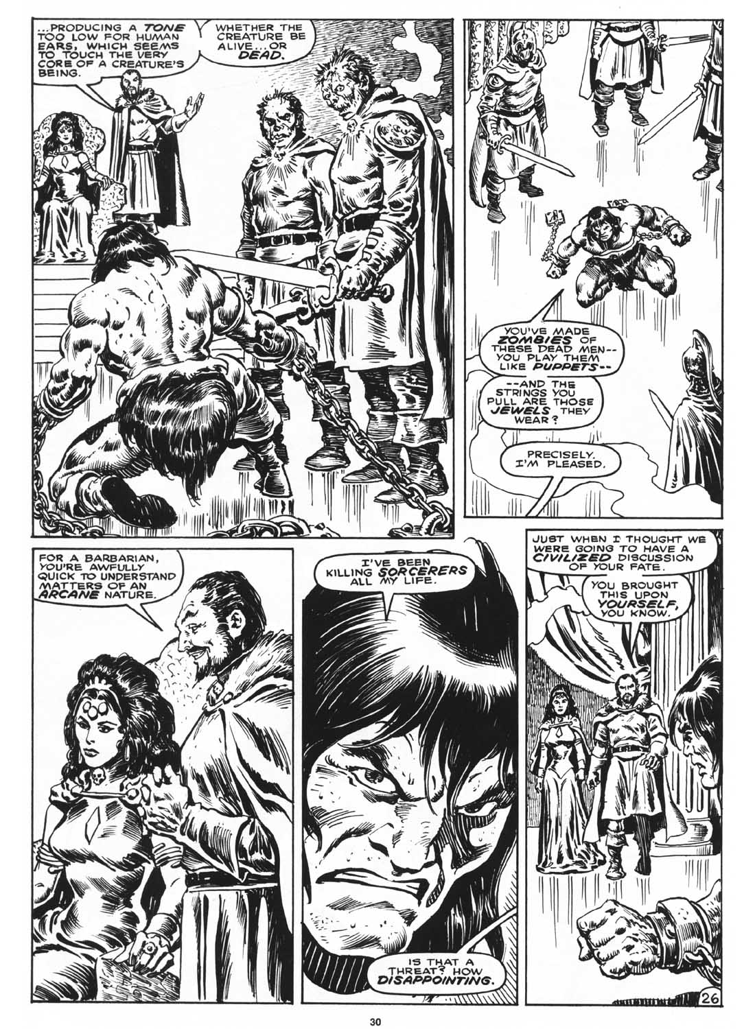 Read online The Savage Sword Of Conan comic -  Issue #169 - 32