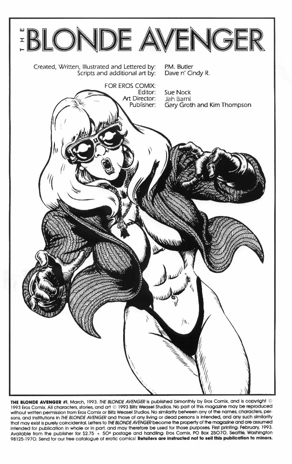 Read online The Blonde Avenger comic -  Issue #1 - 2
