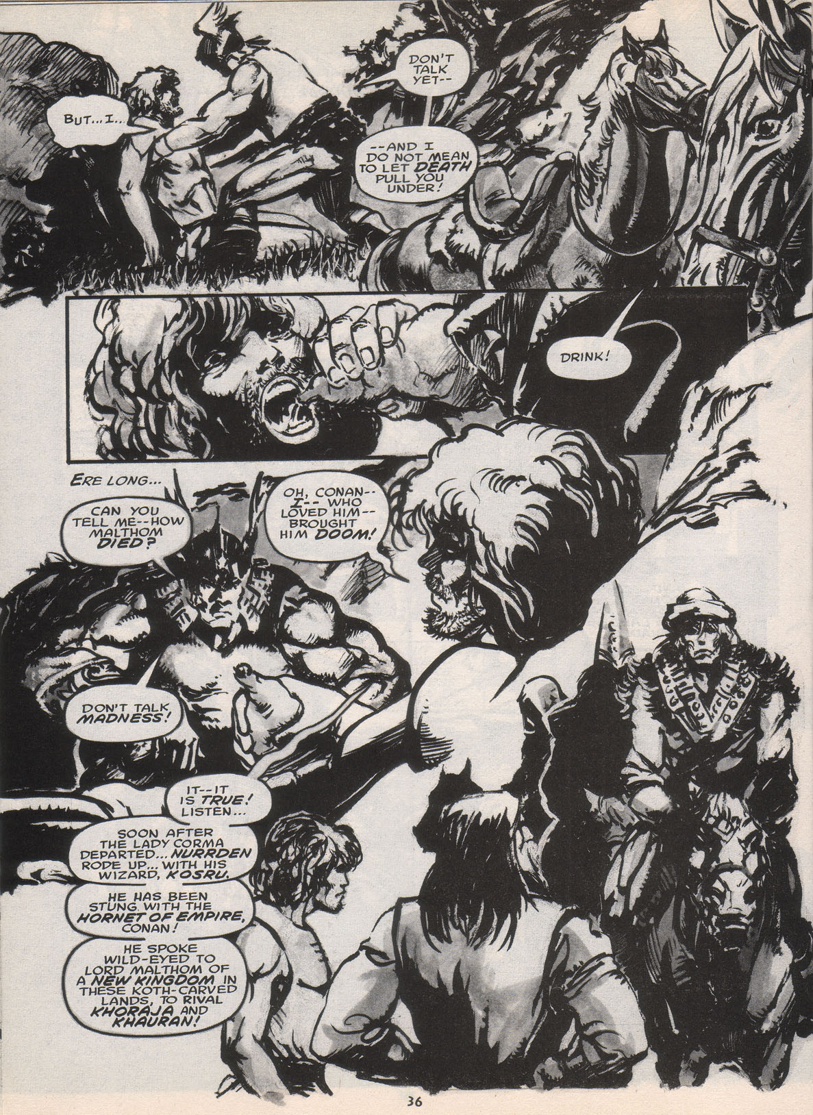 Read online The Savage Sword Of Conan comic -  Issue #222 - 37