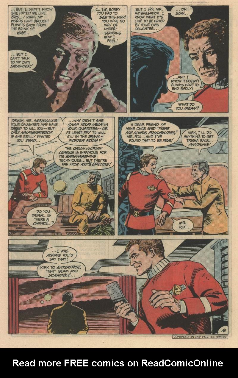 Read online Star Trek (1984) comic -  Issue #6 - 17
