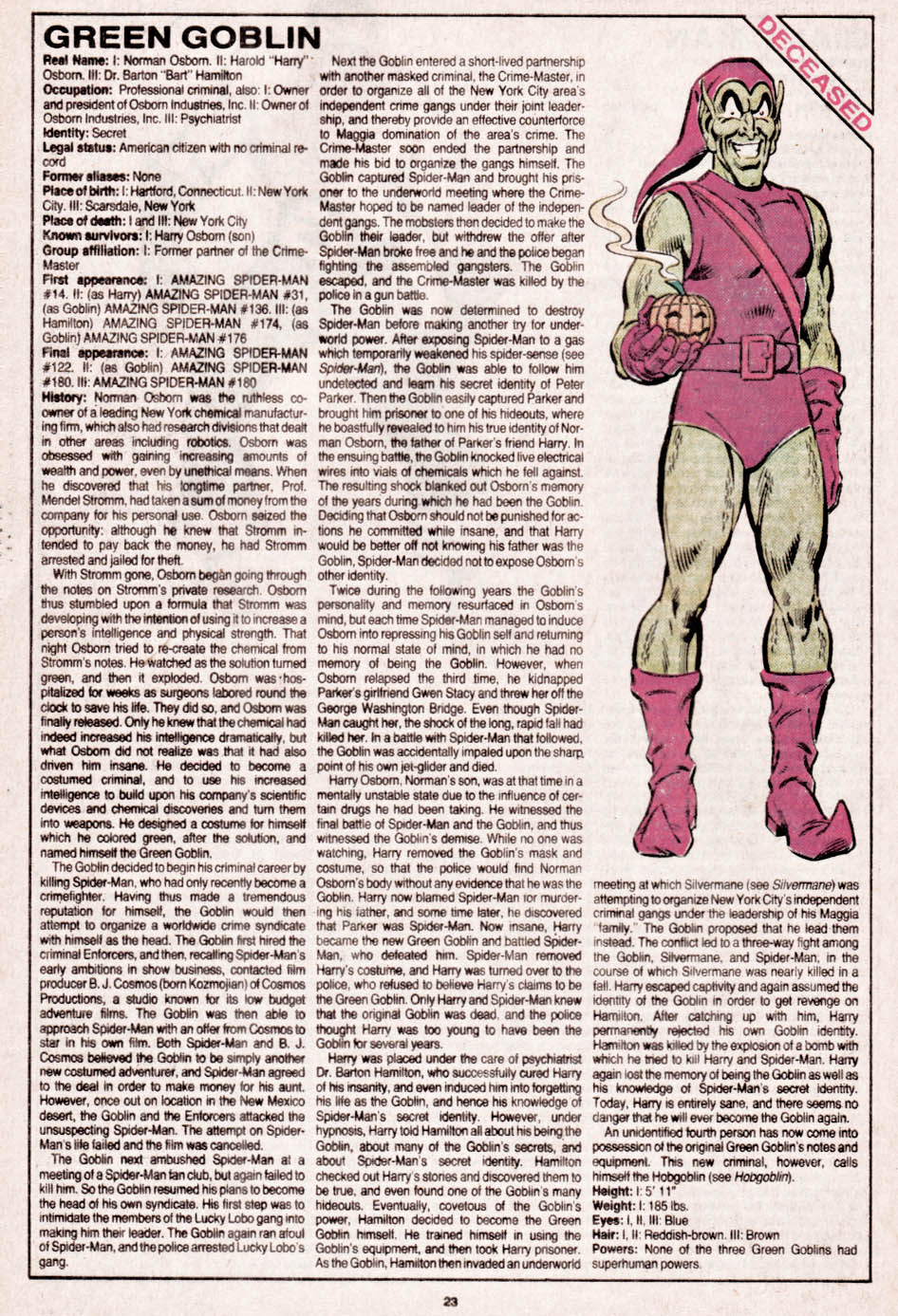 Read online The Official Handbook of the Marvel Universe comic -  Issue #13 - 24