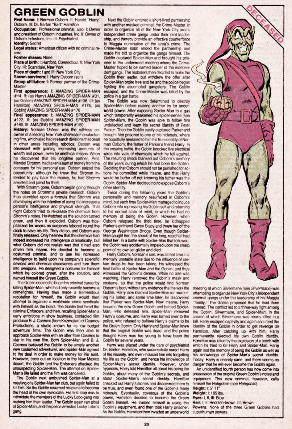 The Official Handbook of the Marvel Universe issue 13 - Page 24