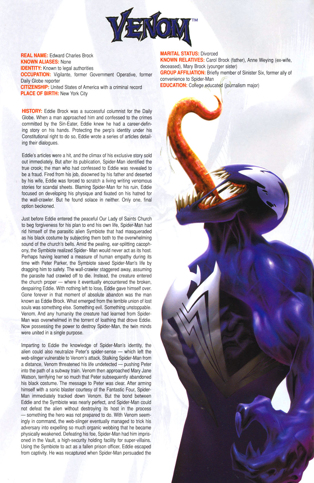 Read online Venom Poster Book comic -  Issue # Full - 2