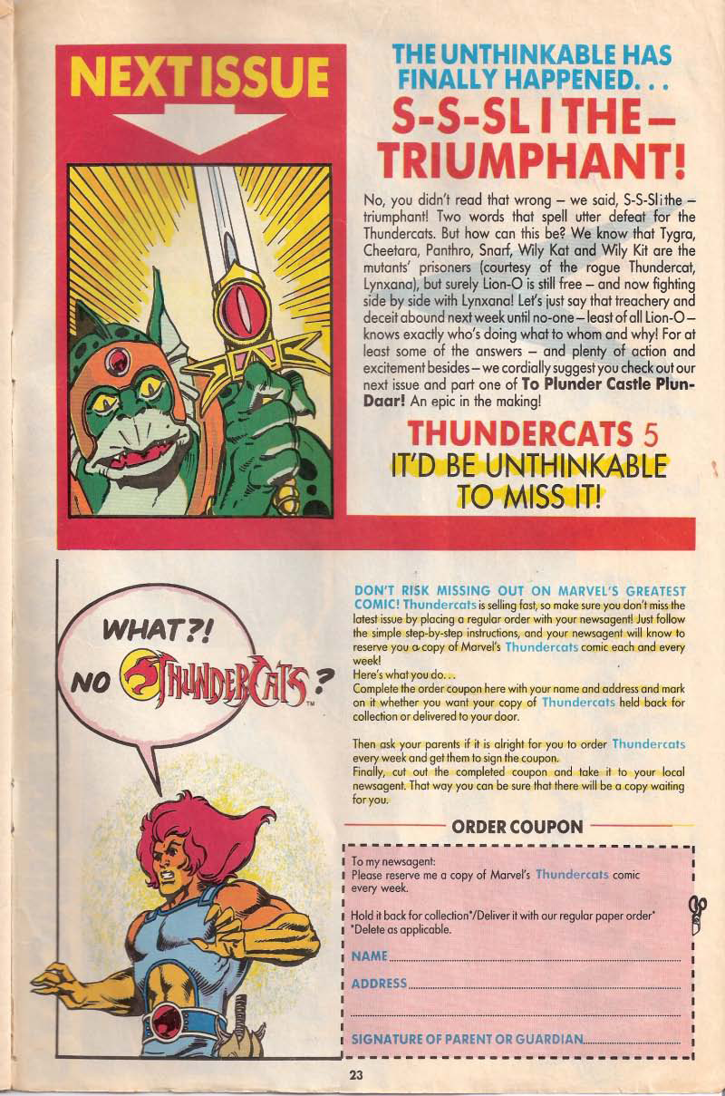 Read online ThunderCats (1987) comic -  Issue #4 - 15