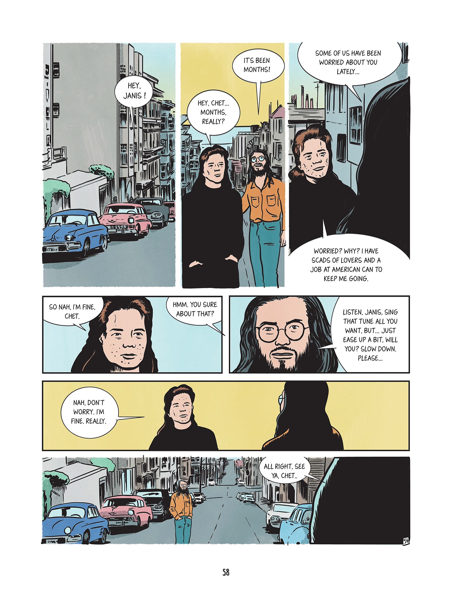 Read online Love Me Please!: The Story of Janis Joplin comic -  Issue # TPB (Part 1) - 58
