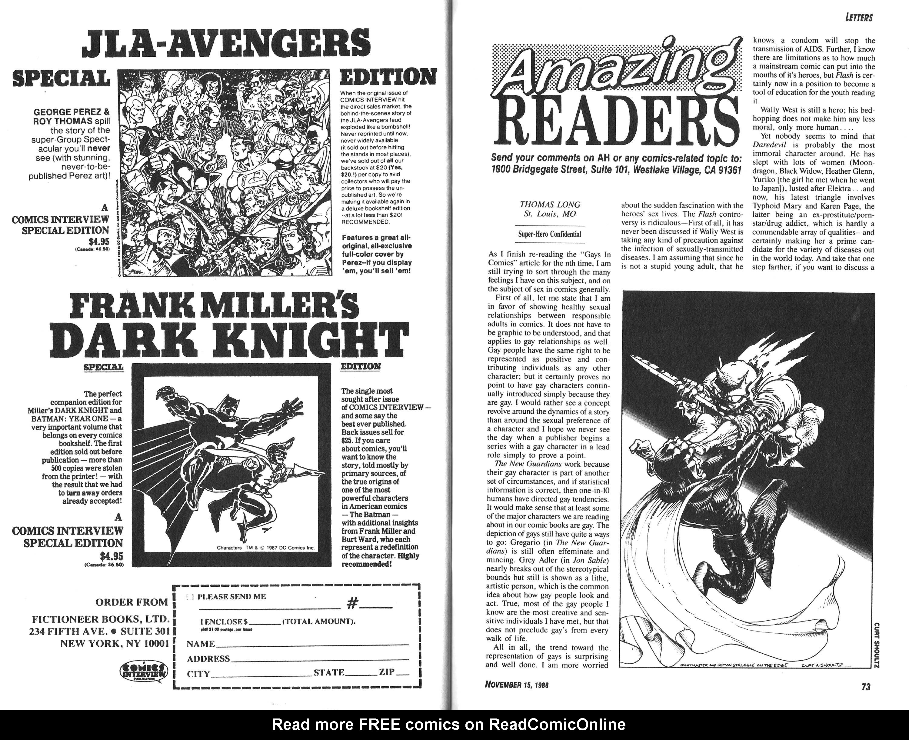 Read online Amazing Heroes comic -  Issue #153 - 37