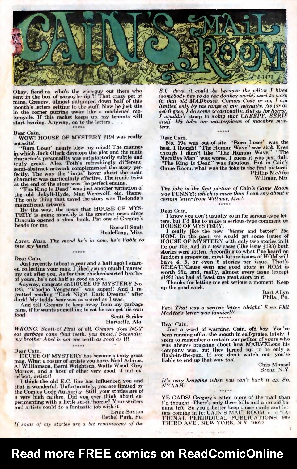 Read online House of Mystery (1951) comic -  Issue #198 - 25
