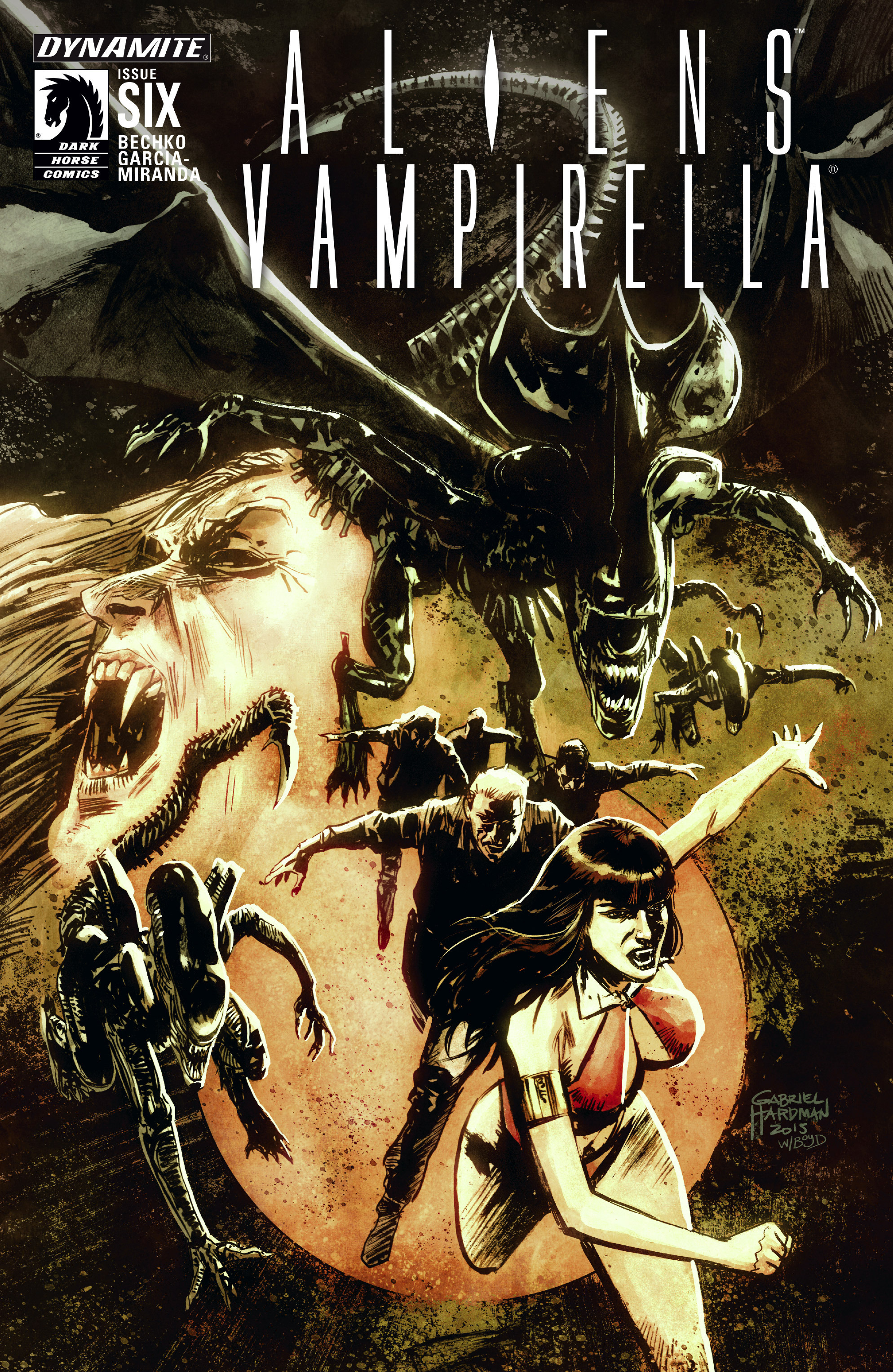 Read online Aliens/Vampirella comic -  Issue #6 - 1