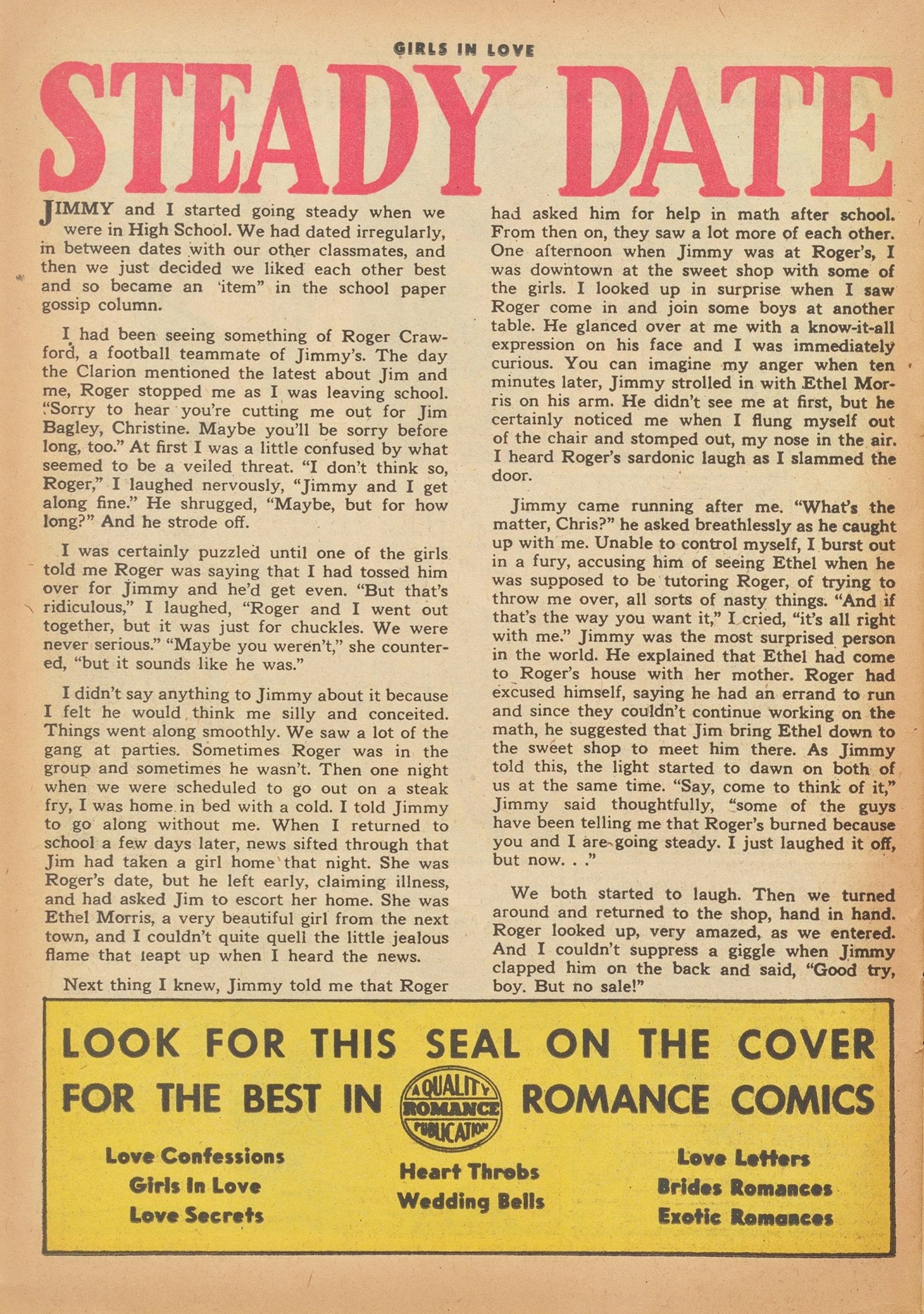 Read online Girls in Love (1955) comic -  Issue #51 - 26