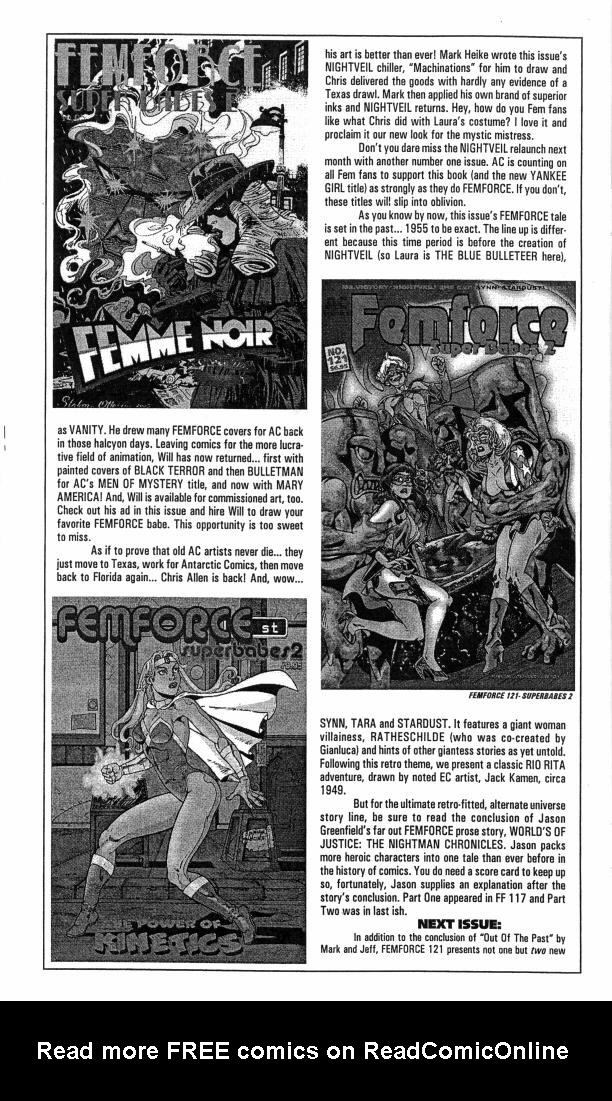 Read online Femforce comic -  Issue #120b - 18