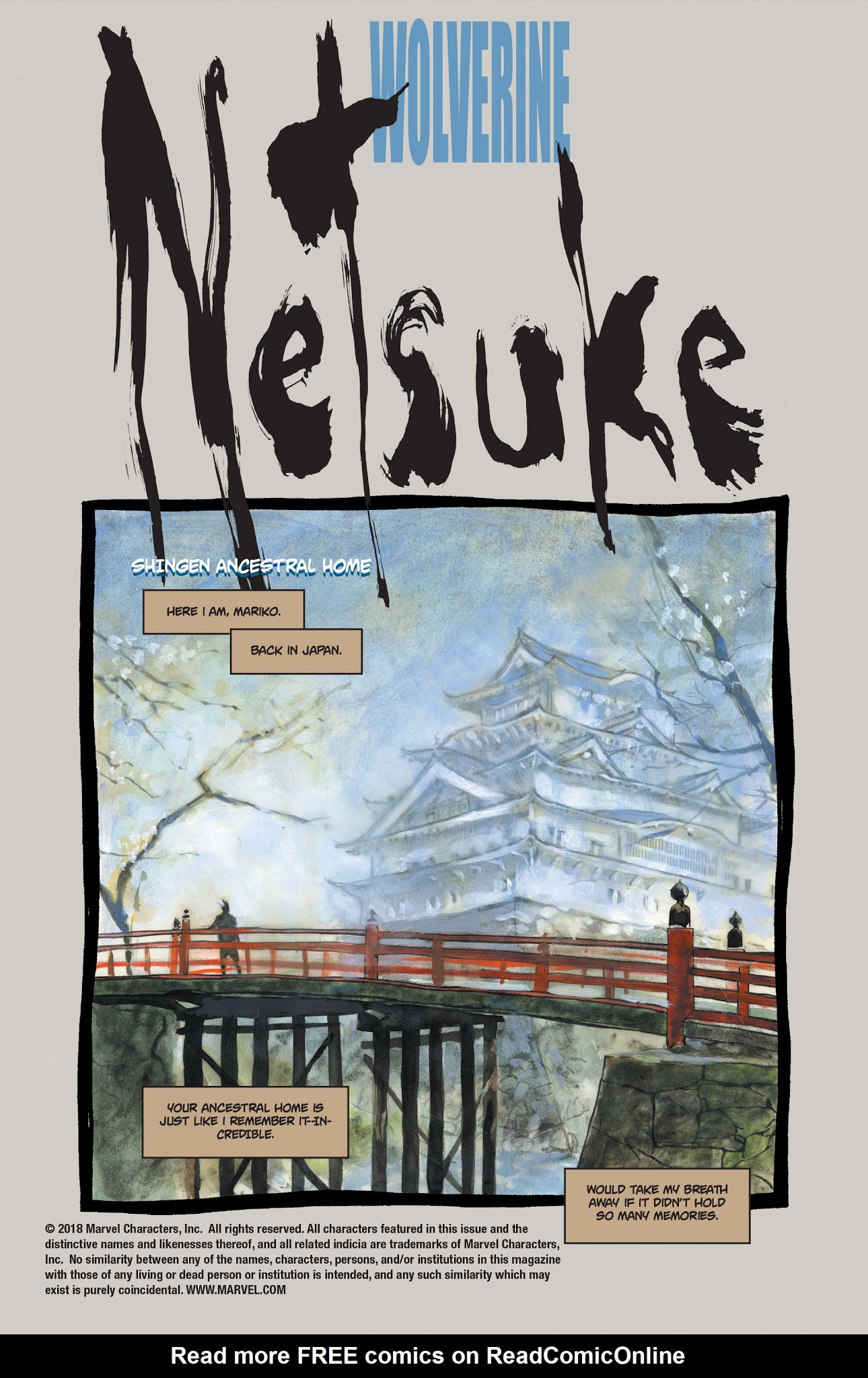 Read online Wolverine: Netsuke comic -  Issue #1 - 2