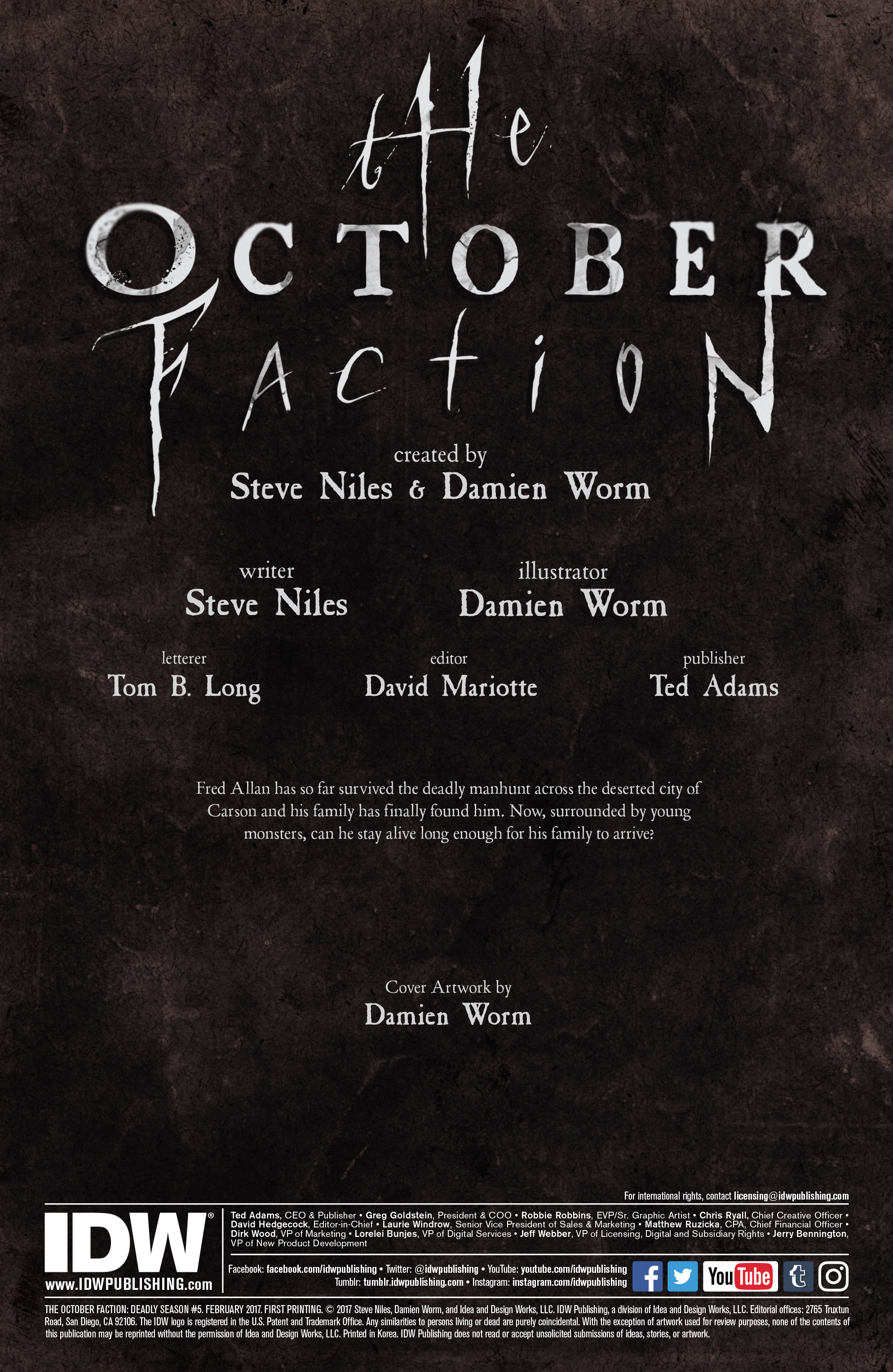 Read online The October Faction: Deadly Season comic -  Issue #5 - 2