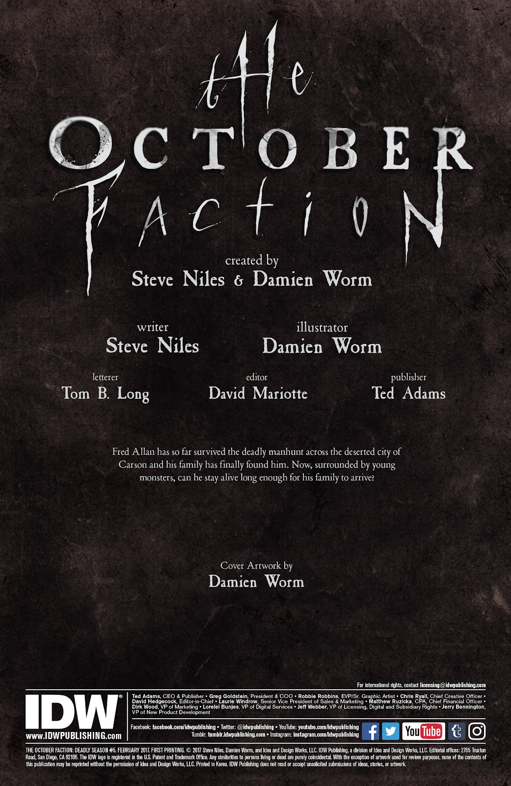 The October Faction: Deadly Season issue 5 - Page 2