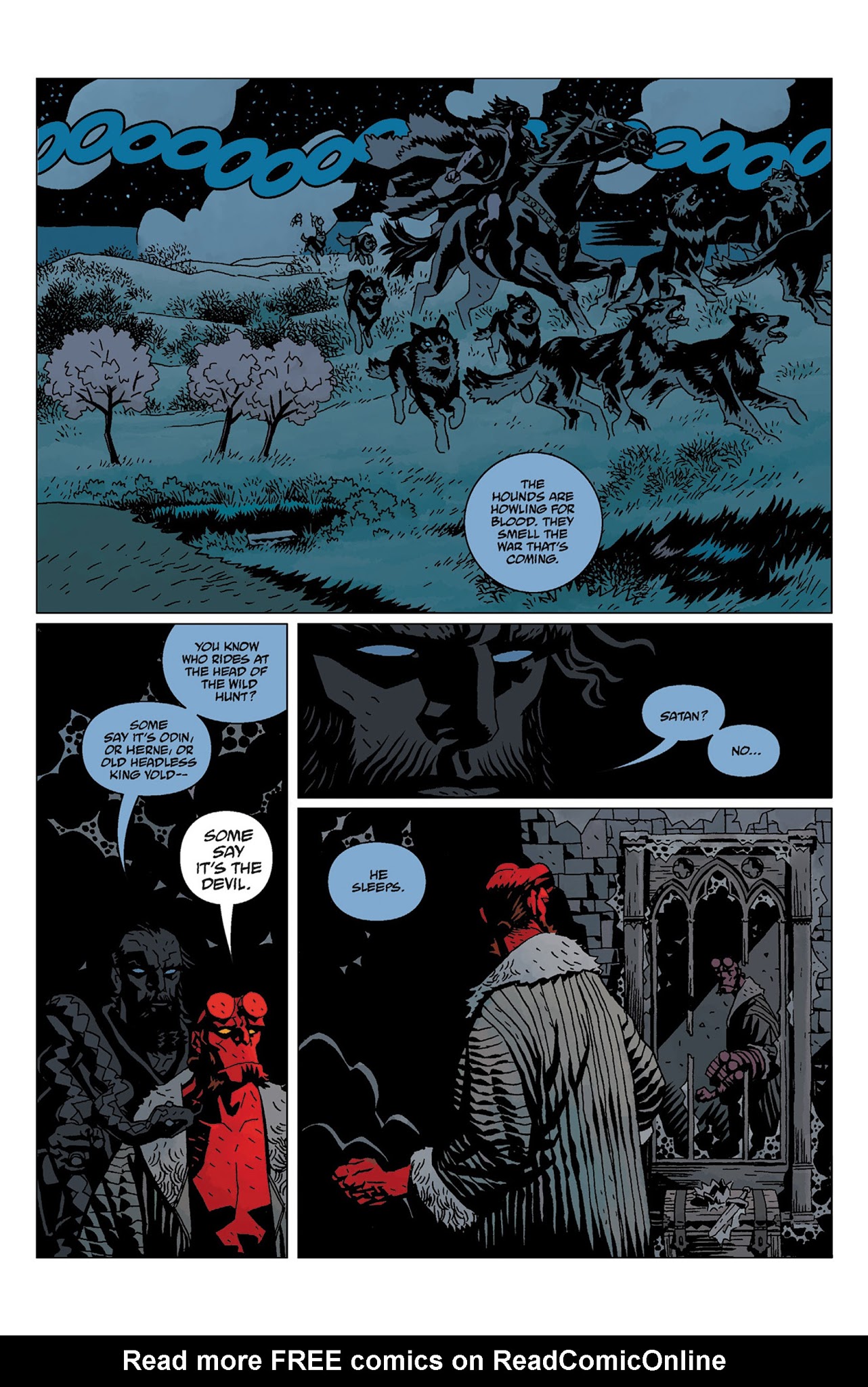 Read online Hellboy: The Wild Hunt comic -  Issue # TPB - 144
