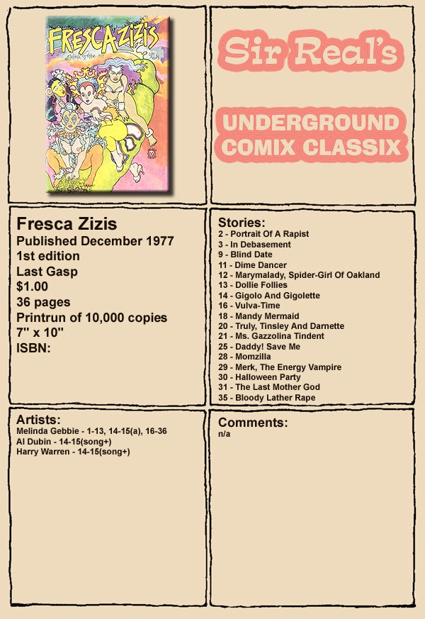 Read online Fresca Zizis comic -  Issue # Full - 1