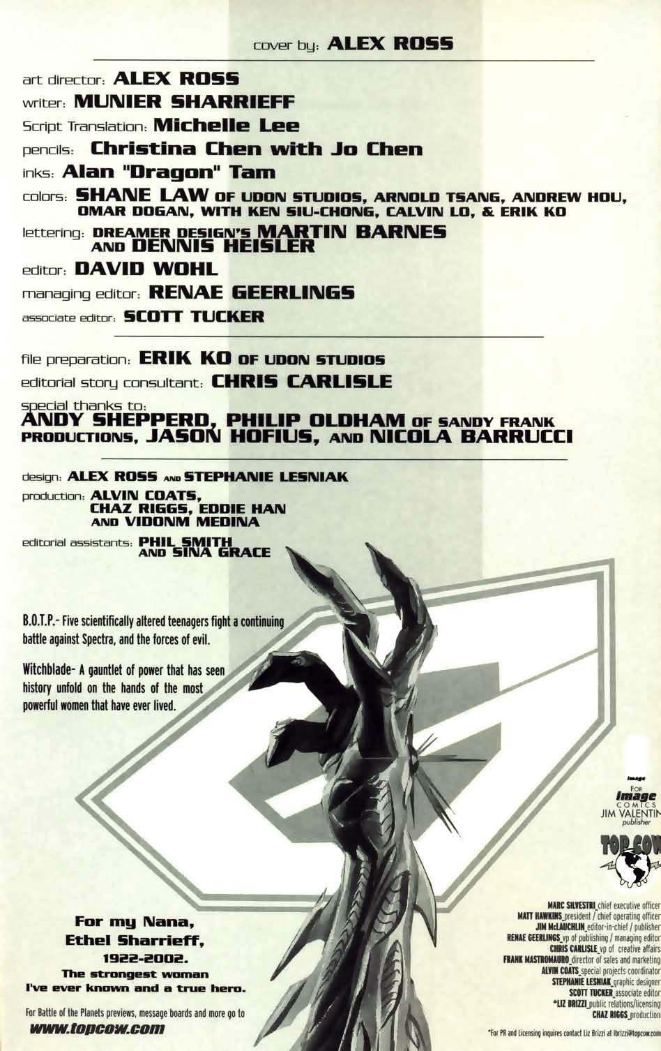 Read online Battle of the Planets/Witchblade comic -  Issue # Full - 2