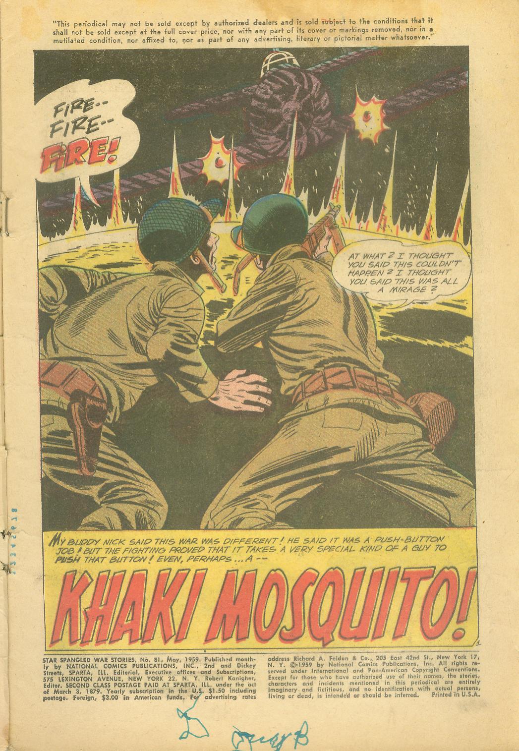 Read online Star Spangled War Stories (1952) comic -  Issue #81 - 3