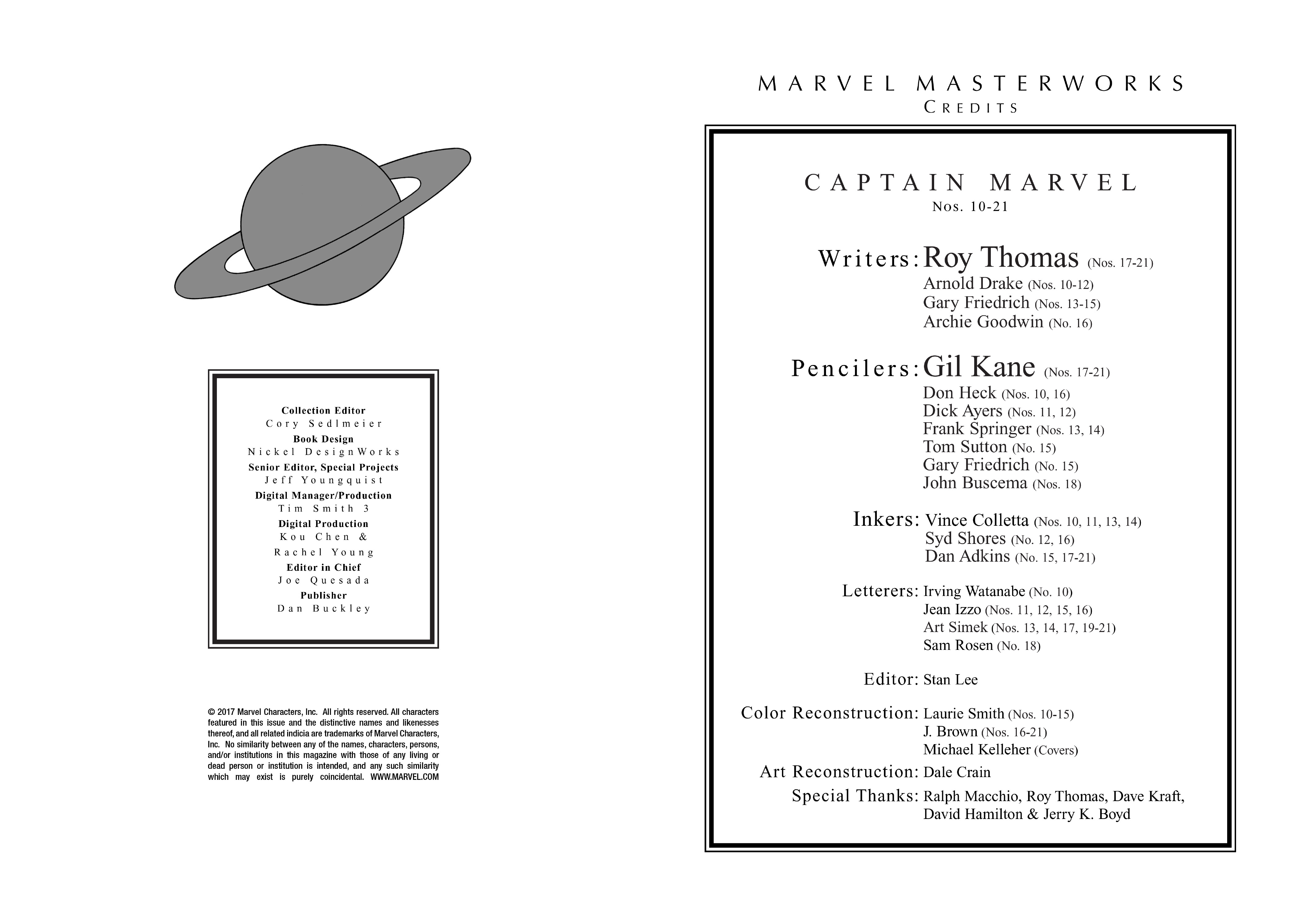 Read online Marvel Masterworks: Captain Marvel comic -  Issue # TPB 2 (Part 1) - 3