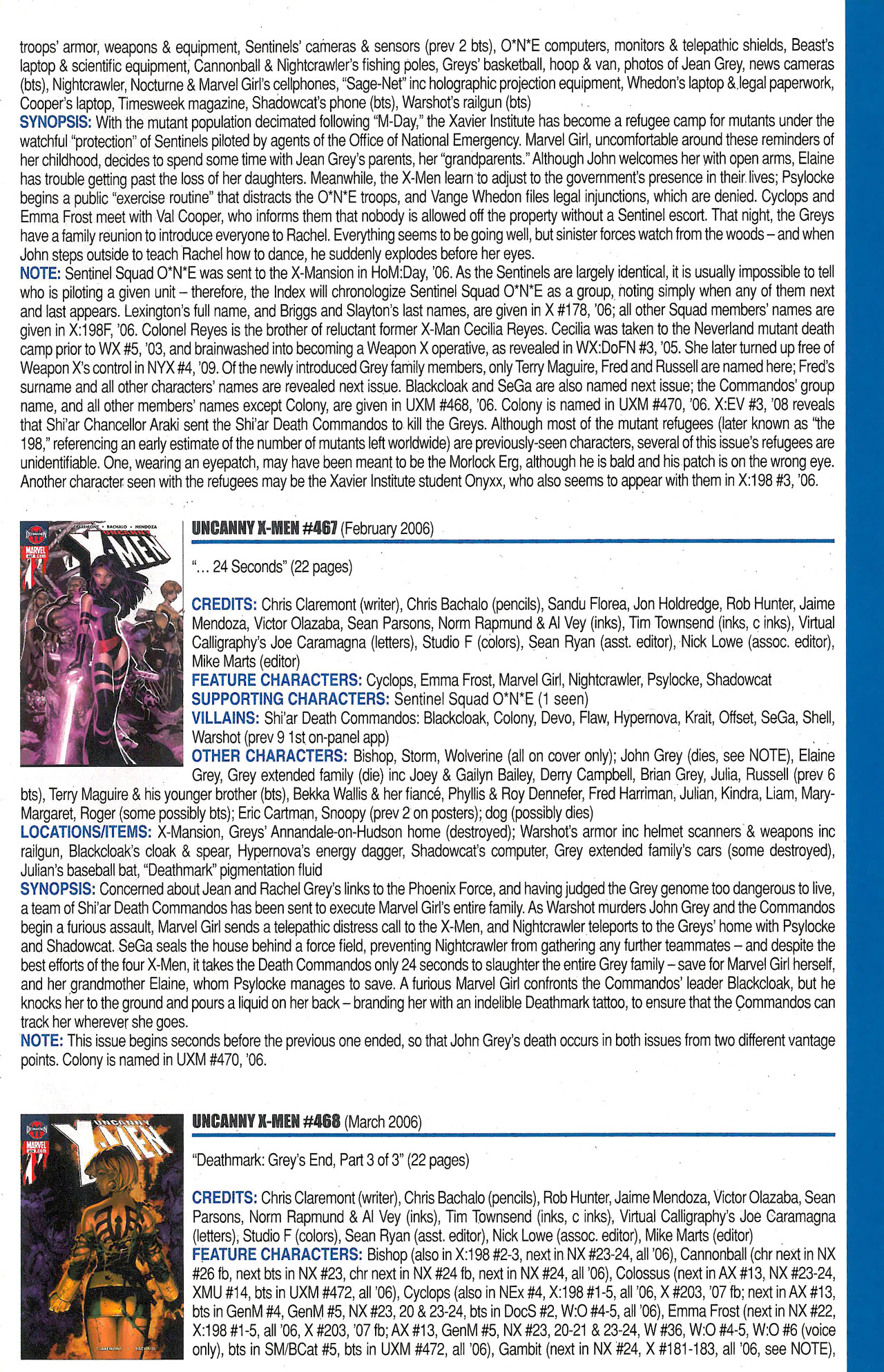Read online Official Index to the Marvel Universe comic -  Issue #12 - 53
