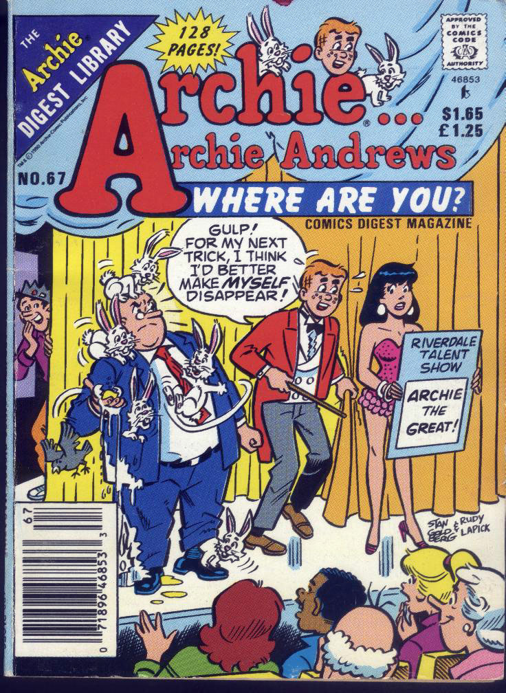 Read online Archie...Archie Andrews, Where Are You? Digest Magazine comic -  Issue #67 - 1