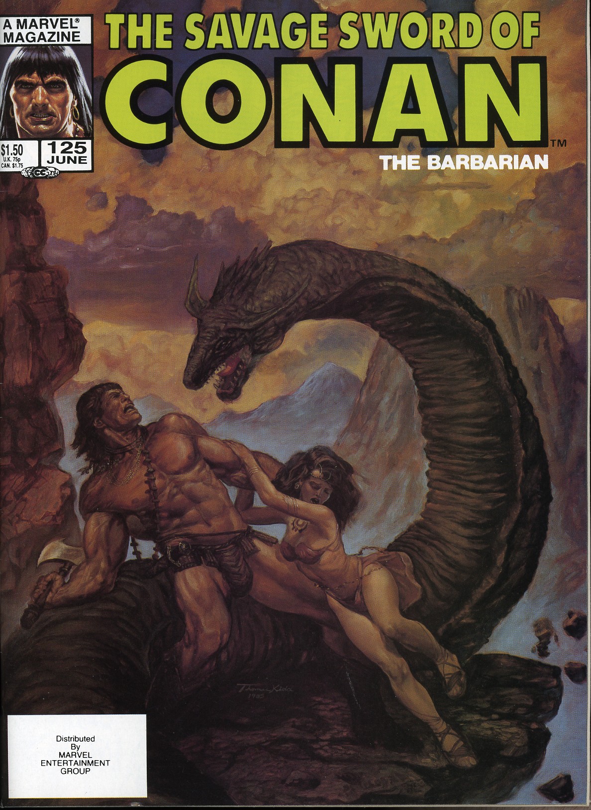 Read online The Savage Sword Of Conan comic -  Issue #125 - 1