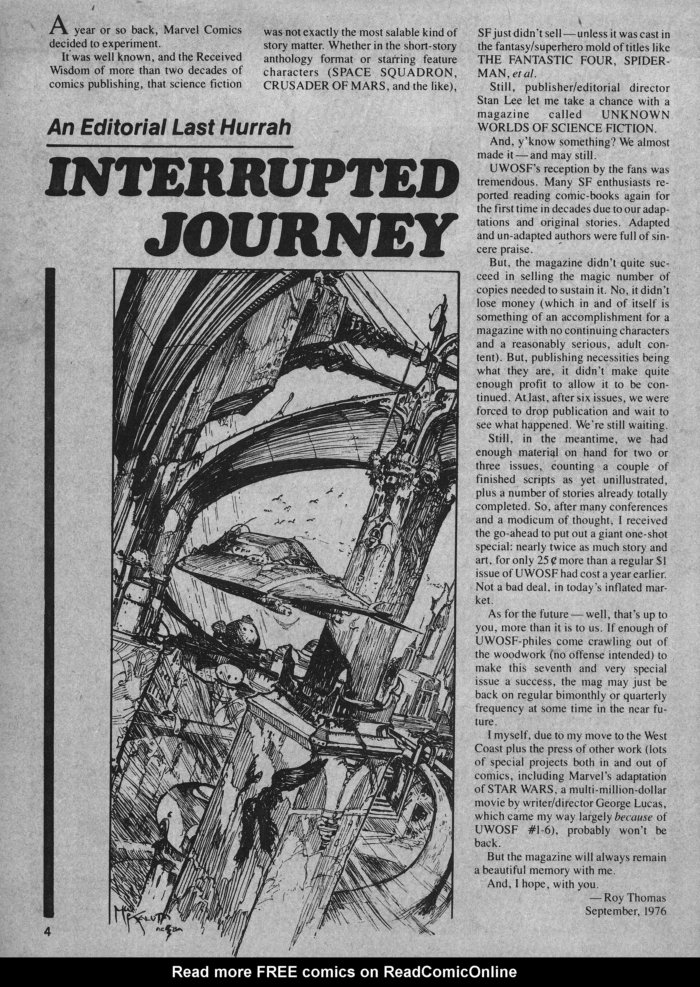 Read online Unknown Worlds of Science Fiction Giant Size Special comic -  Issue # Full - 4