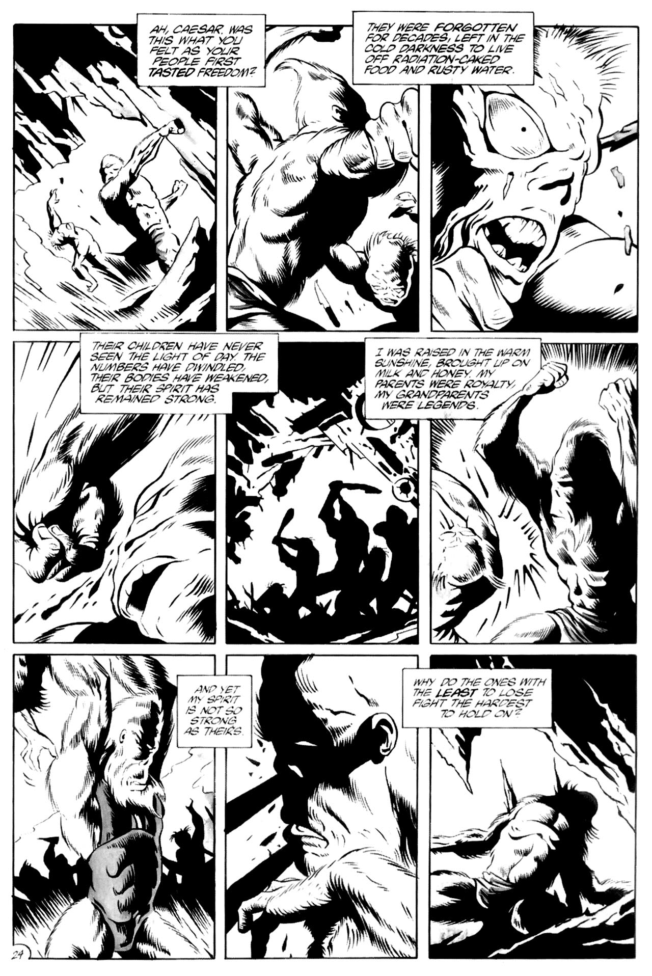 Read online Planet of the Apes (1990) comic -  Issue #2 - 26