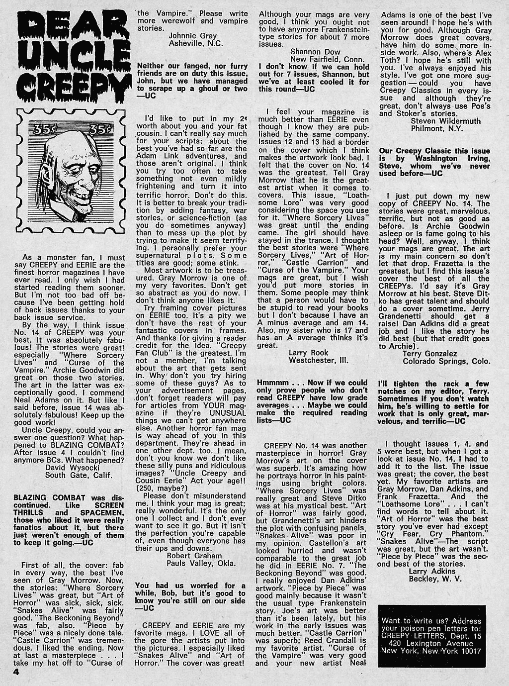 Read online Creepy (1964) comic -  Issue #15 - 4