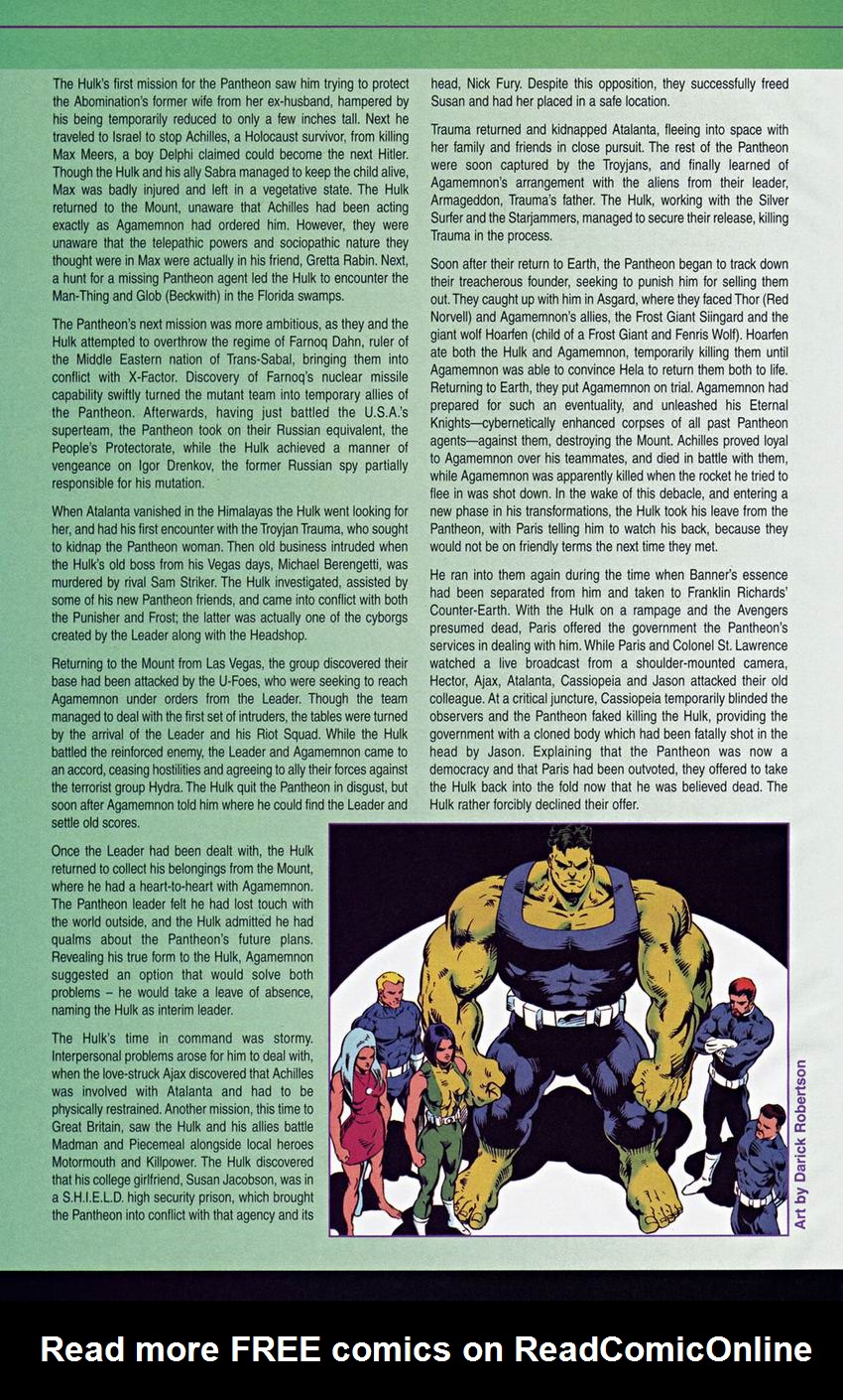 Read online The Official Handbook of the Marvel Universe: Hulk comic -  Issue # Full - 33