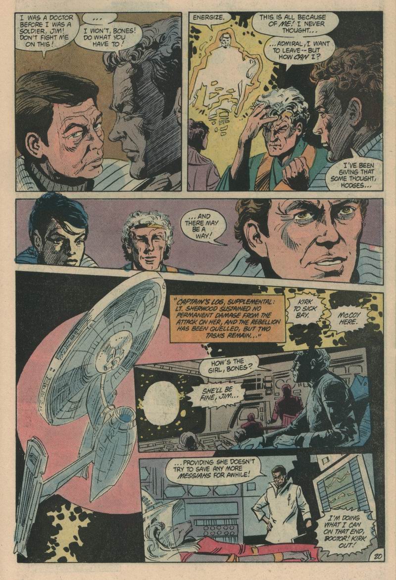 Read online Star Trek (1984) comic -  Issue #5 - 21