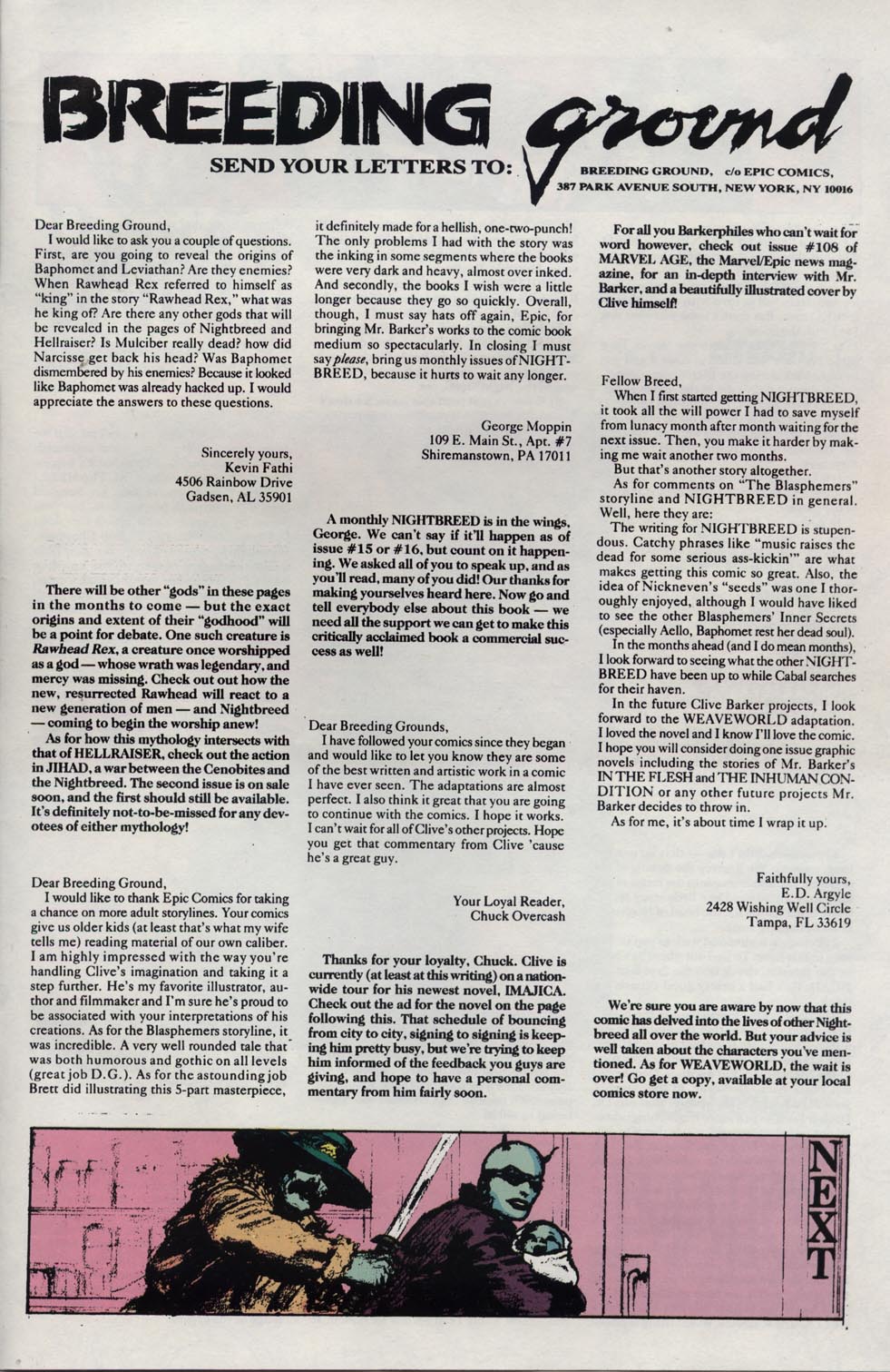 Read online Clive Barker's Night Breed (1990) comic -  Issue #13 - 31