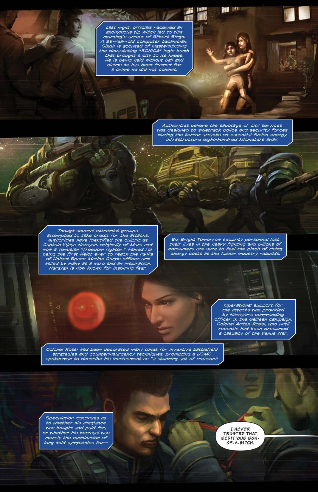 Read online Shrapnel: Hubris comic -  Issue #2 - 50