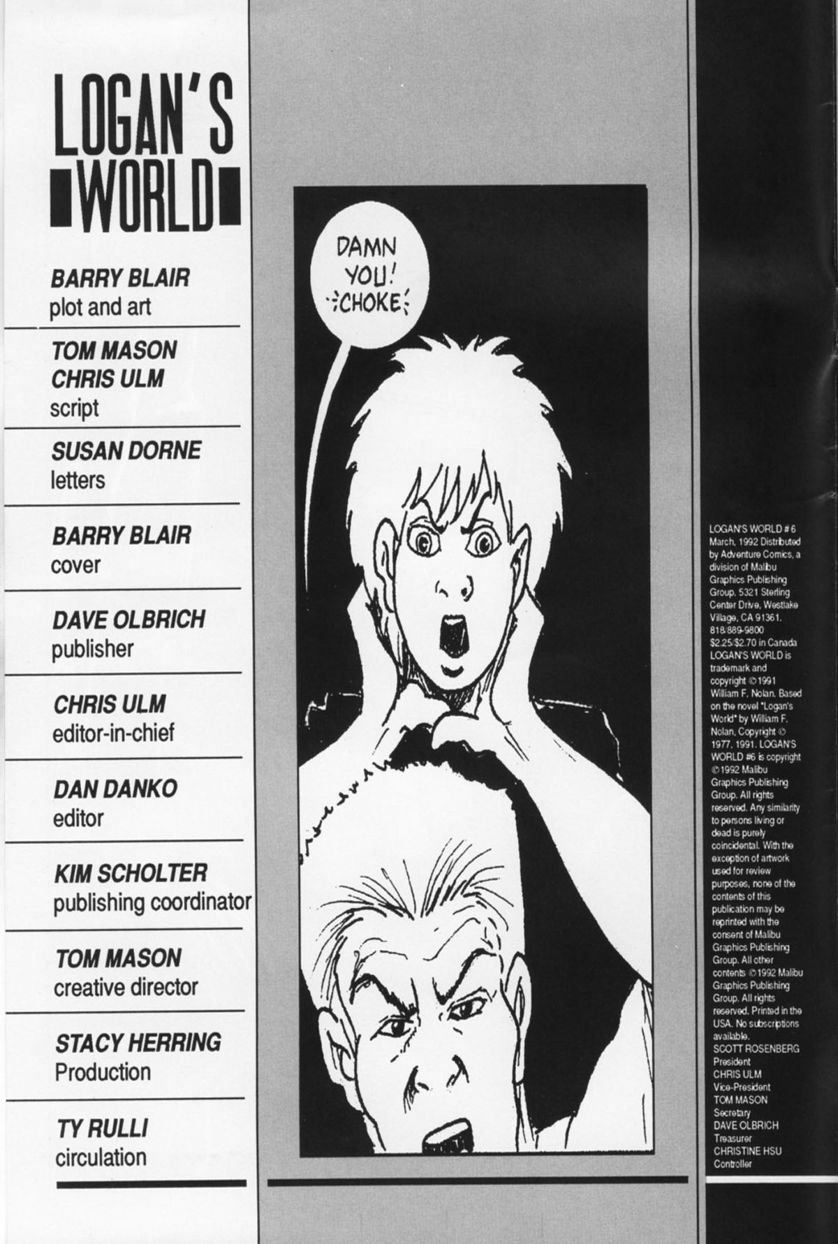 Read online Logan's World comic -  Issue #6 - 2