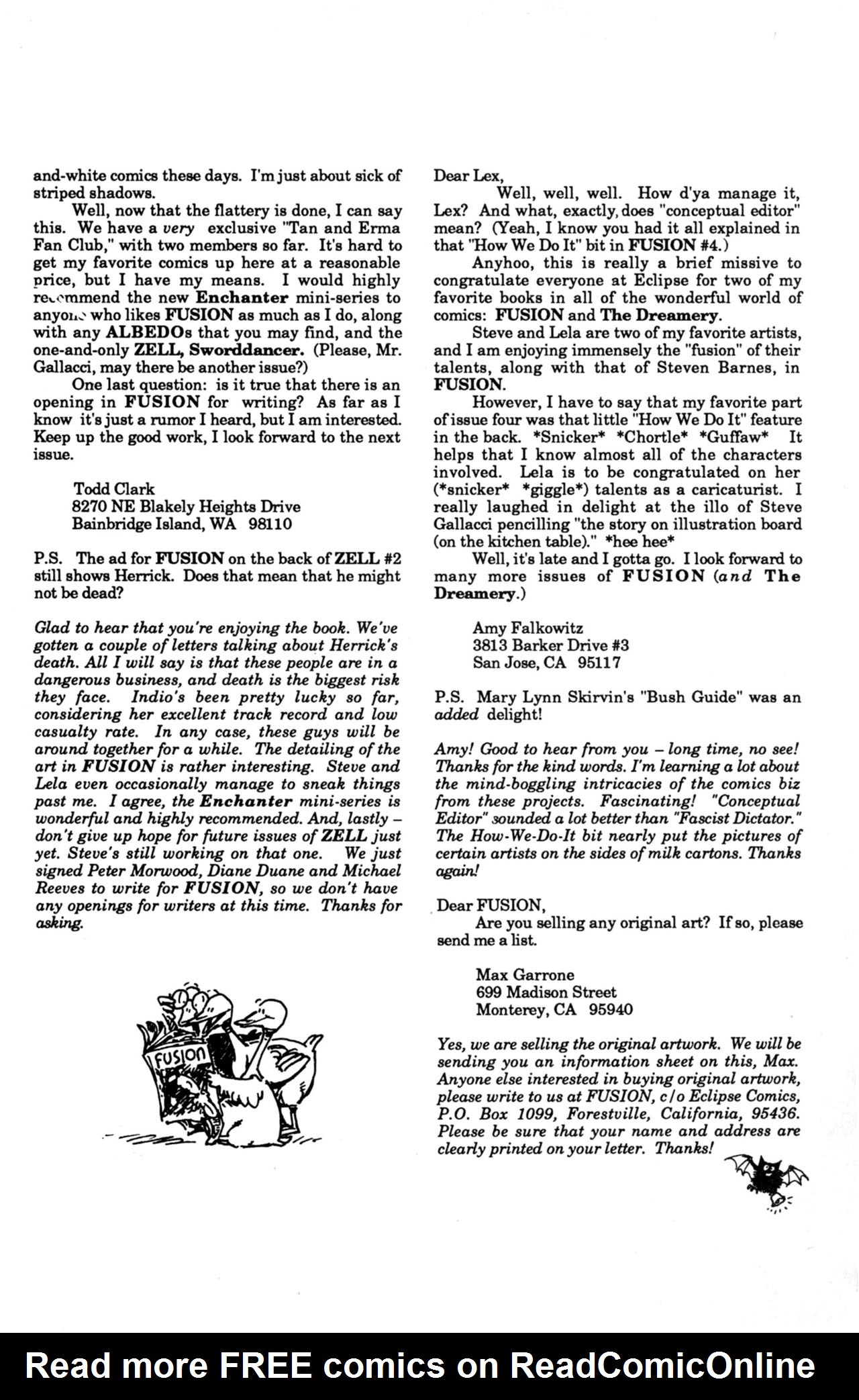 Read online Fusion (1987) comic -  Issue #5 - 21