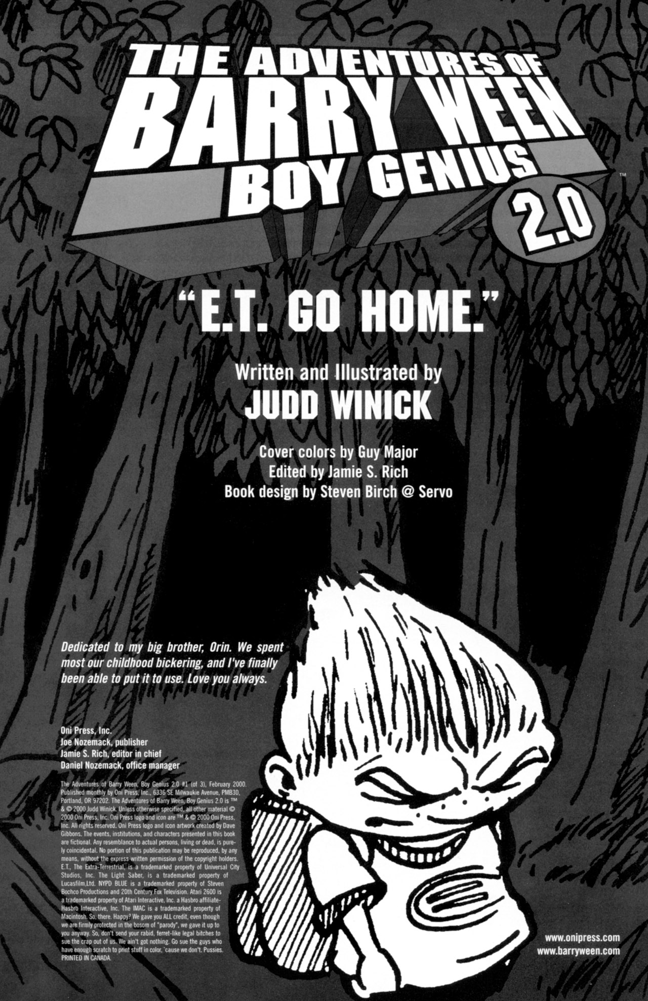 Read online The Adventures of Barry Ween 2.0 comic -  Issue #1 - 2