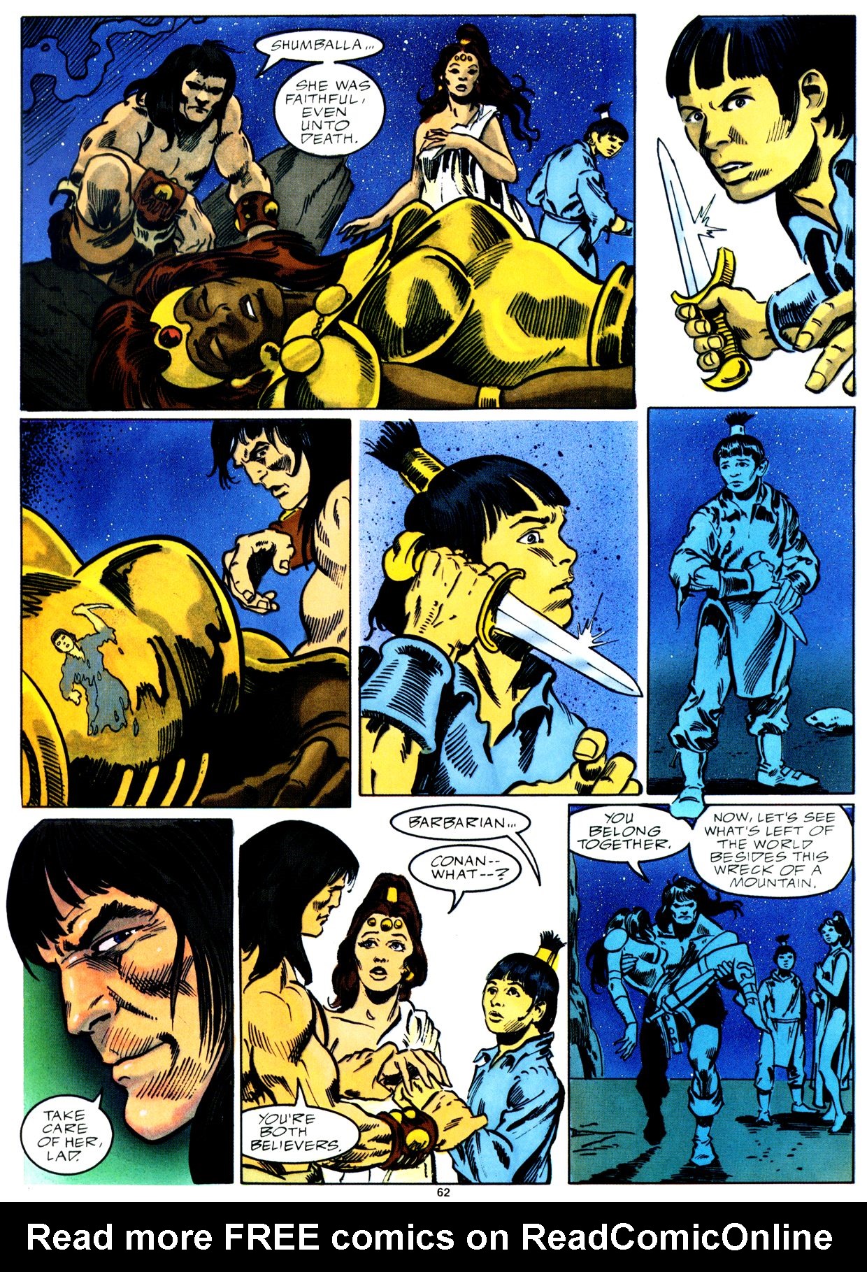 Read online Marvel Graphic Novel comic -  Issue #59 - Conan - The Horn of Azoth - 62