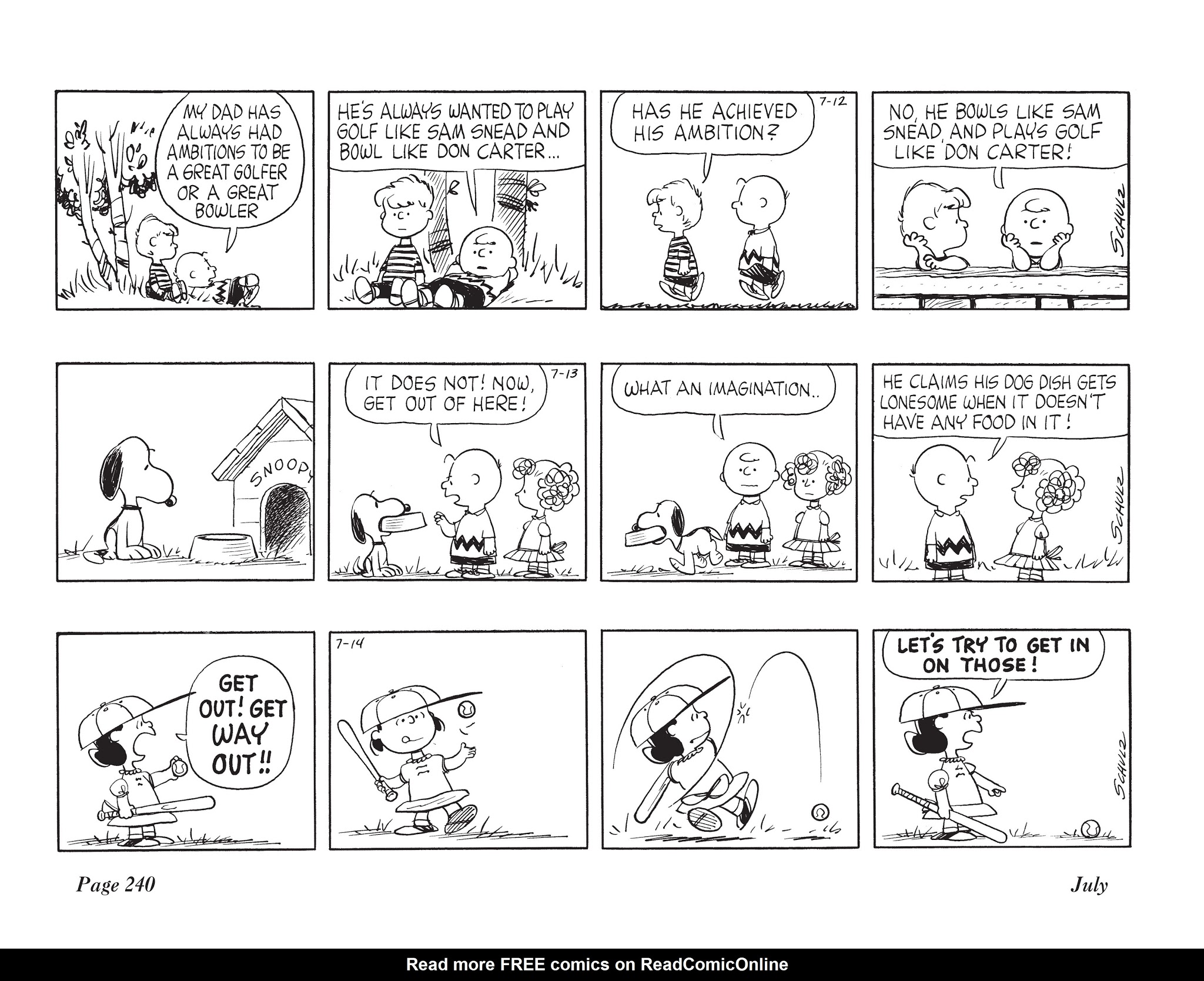 Read online The Complete Peanuts comic -  Issue # TPB 6 - 255