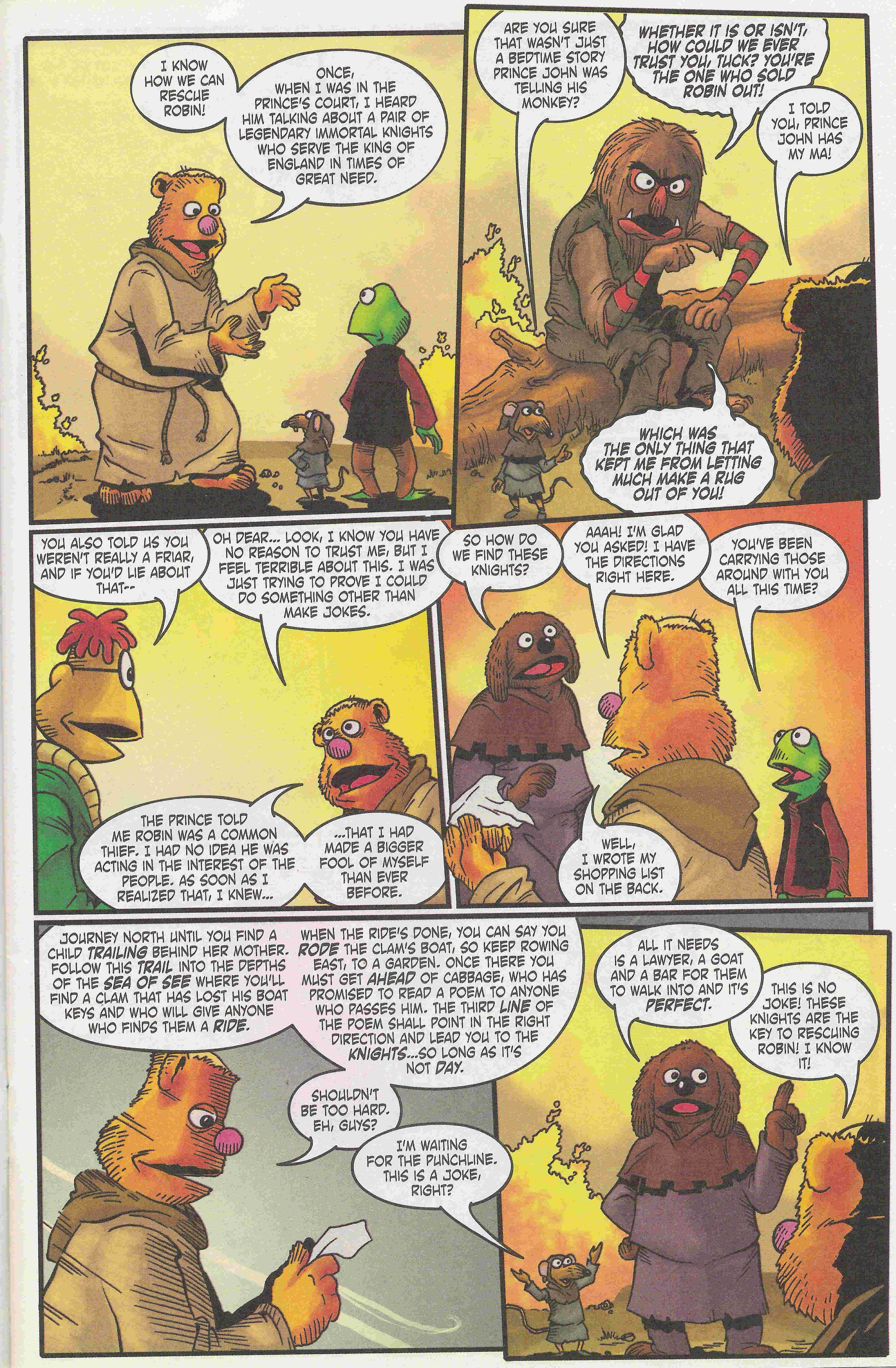 Read online Muppet Robin Hood comic -  Issue #4 - 6