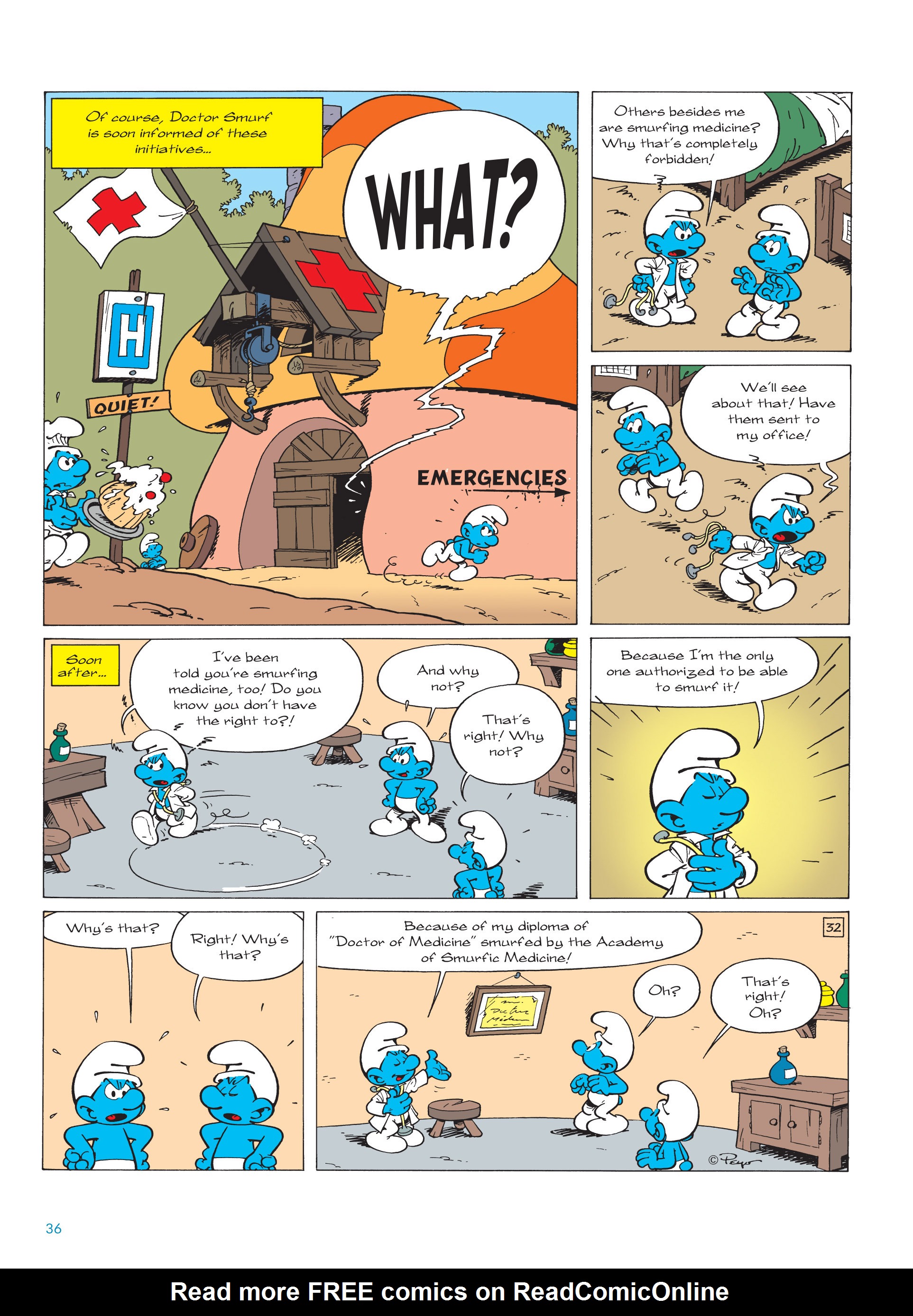 Read online The Smurfs comic -  Issue #20 - 36