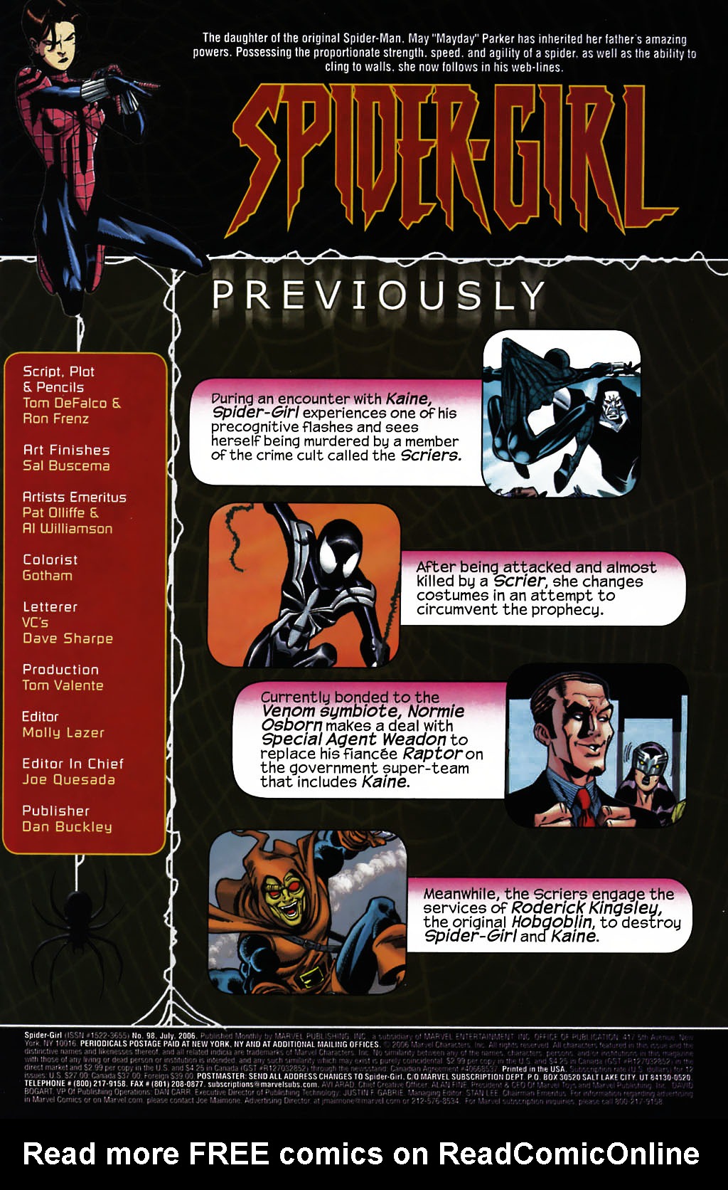 Read online Spider-Girl (1998) comic -  Issue #98 - 2