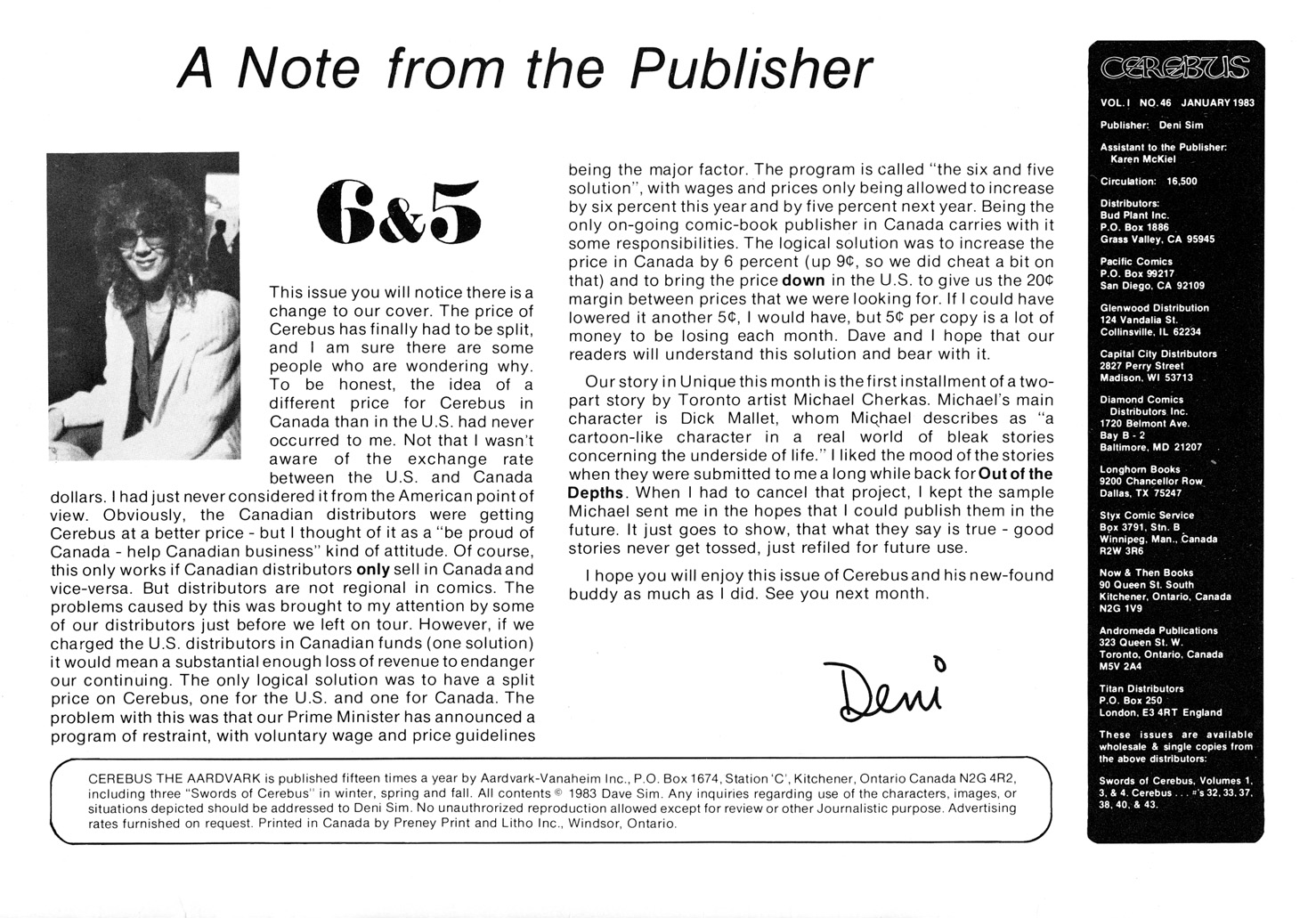 Read online Cerebus comic -  Issue #46 - 2