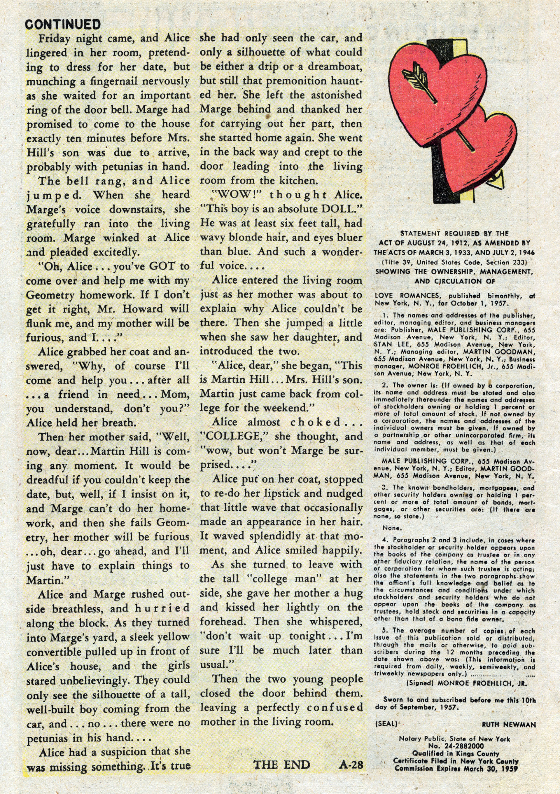 Read online Love Romances comic -  Issue #74 - 26