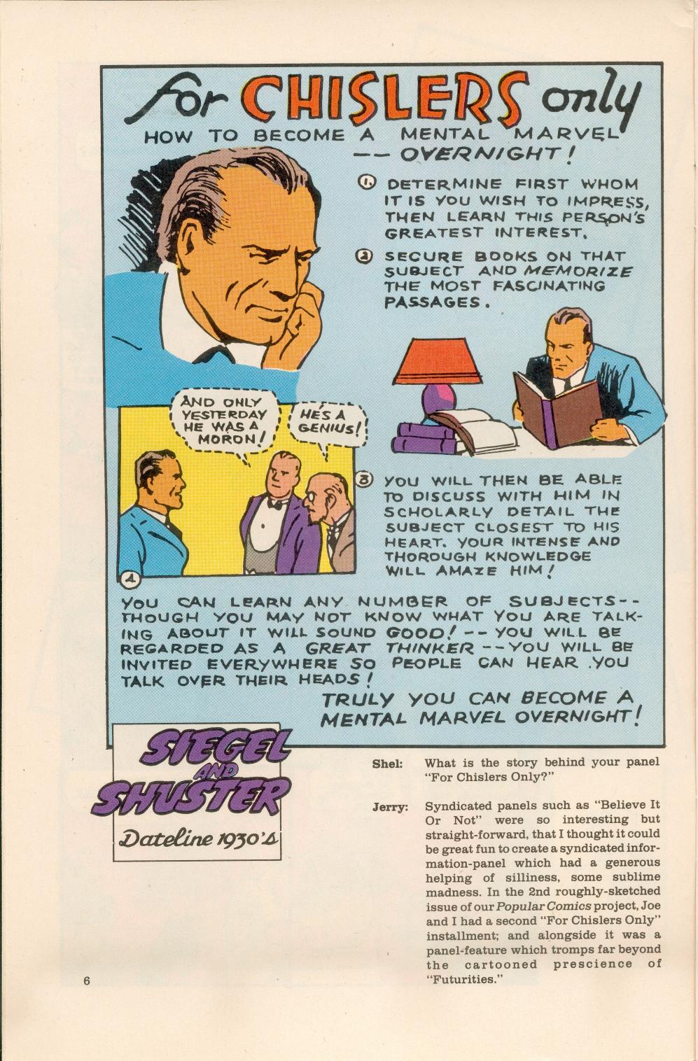 Read online Siegel and Shuster: Dateline 1930's comic -  Issue #1 - 8