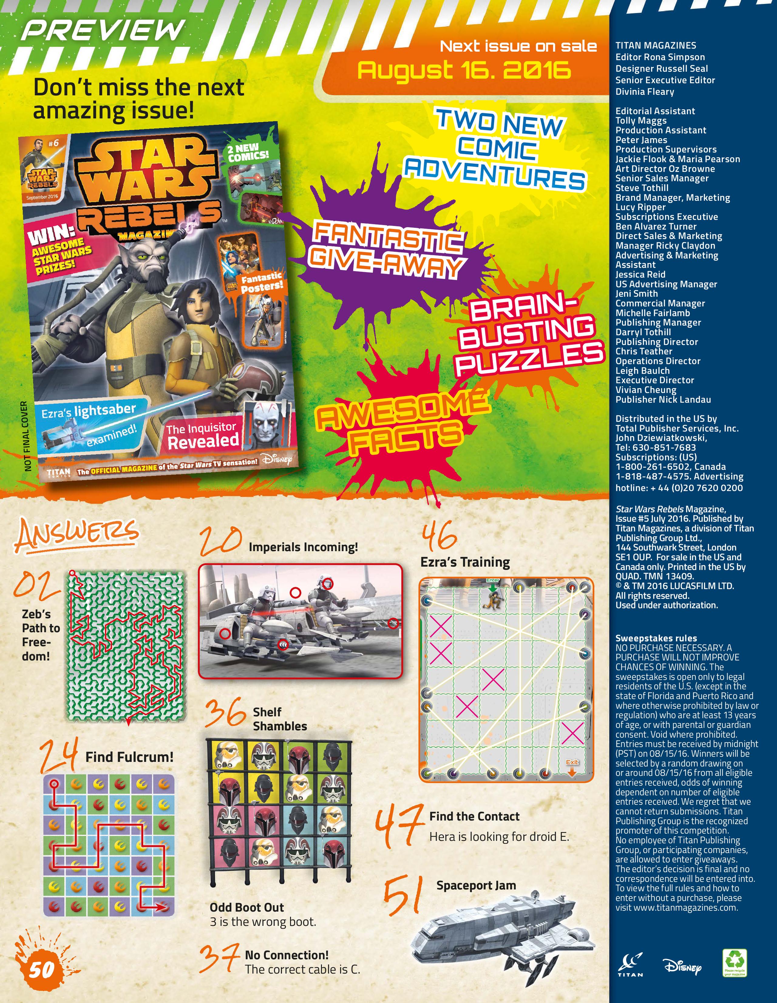 Read online Star Wars Rebels Magazine comic -  Issue #5 - 46