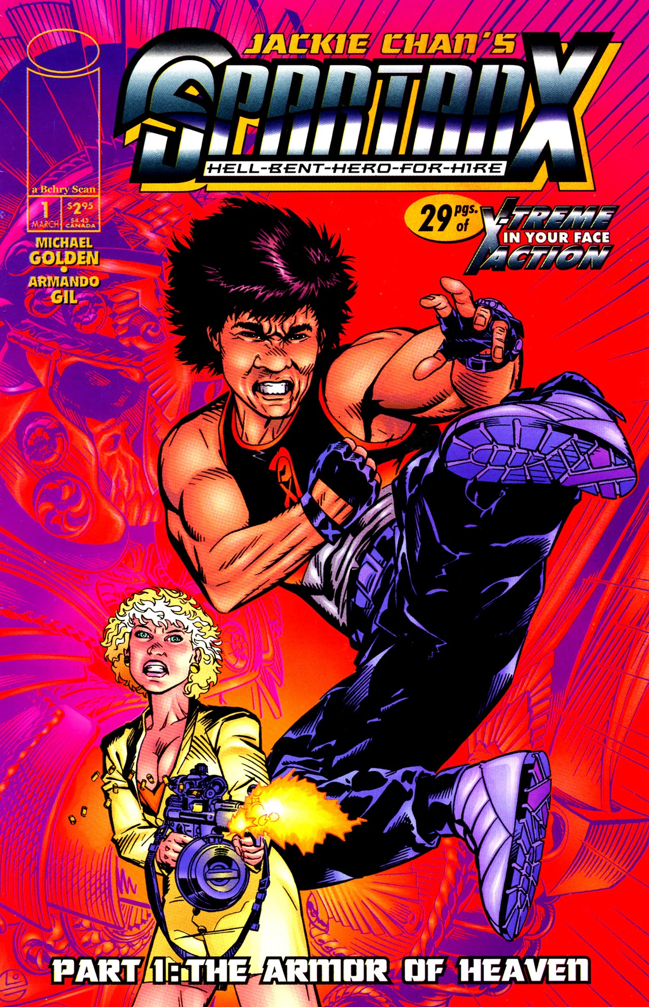 Read online Jackie Chan's Spartan X: Hell Bent Hero For Hire comic -  Issue #1 - 1