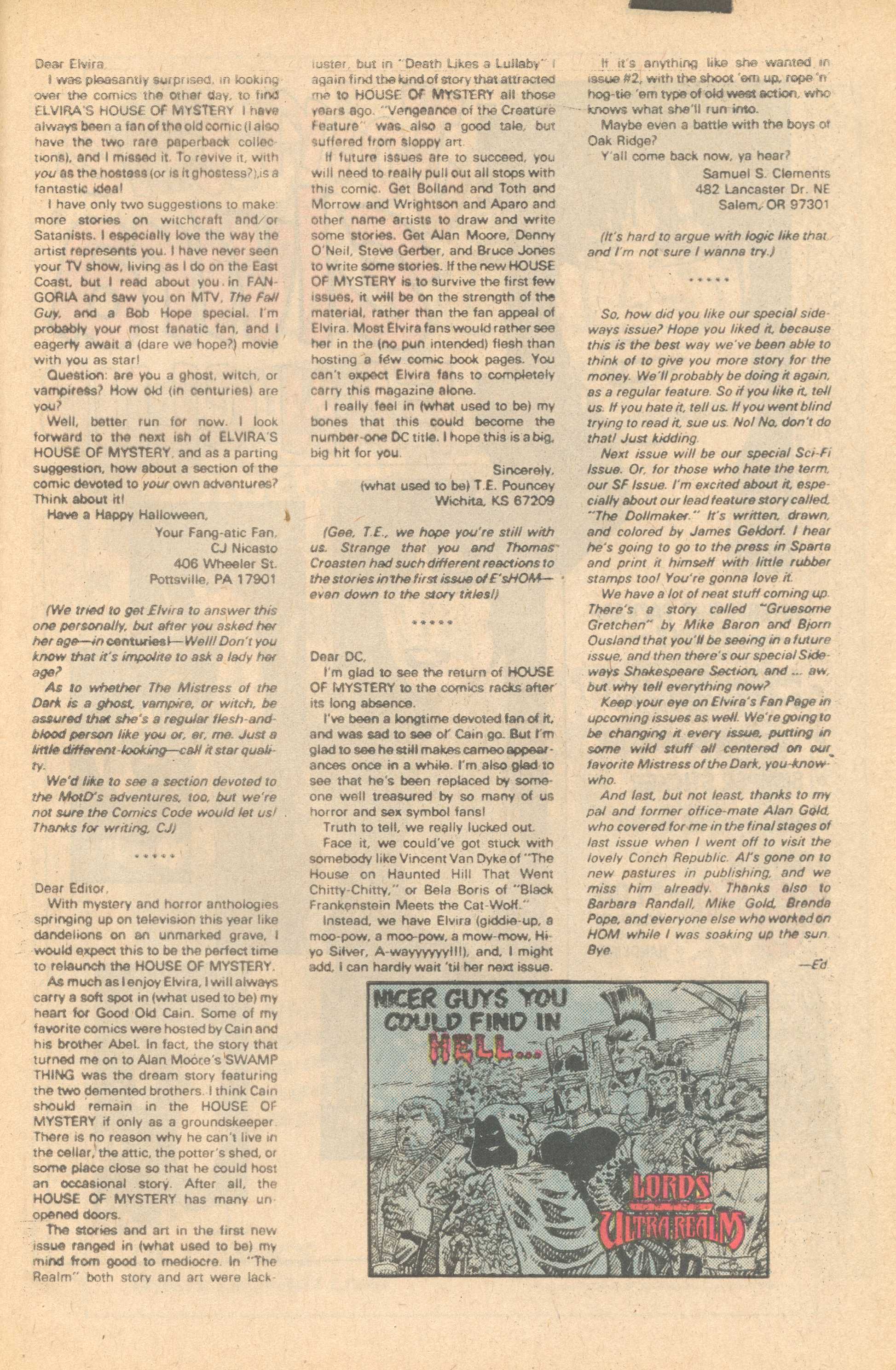 Read online Elvira's House of Mystery comic -  Issue #6 - 33