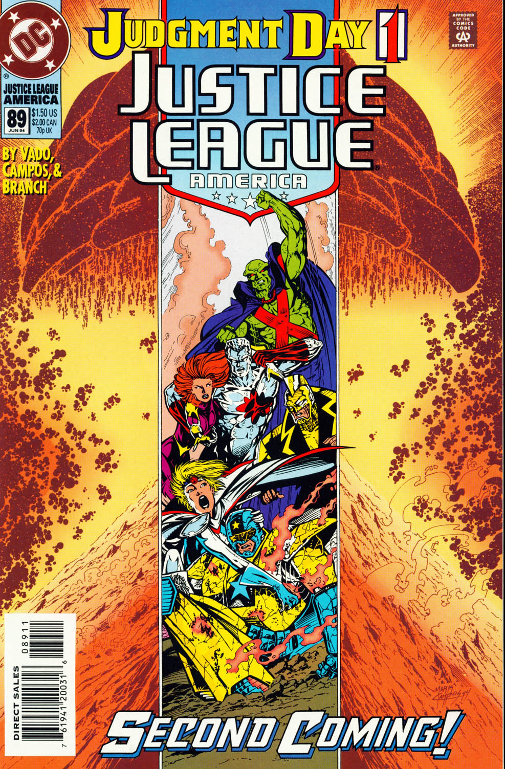 Read online Justice League America comic -  Issue #89 - 1